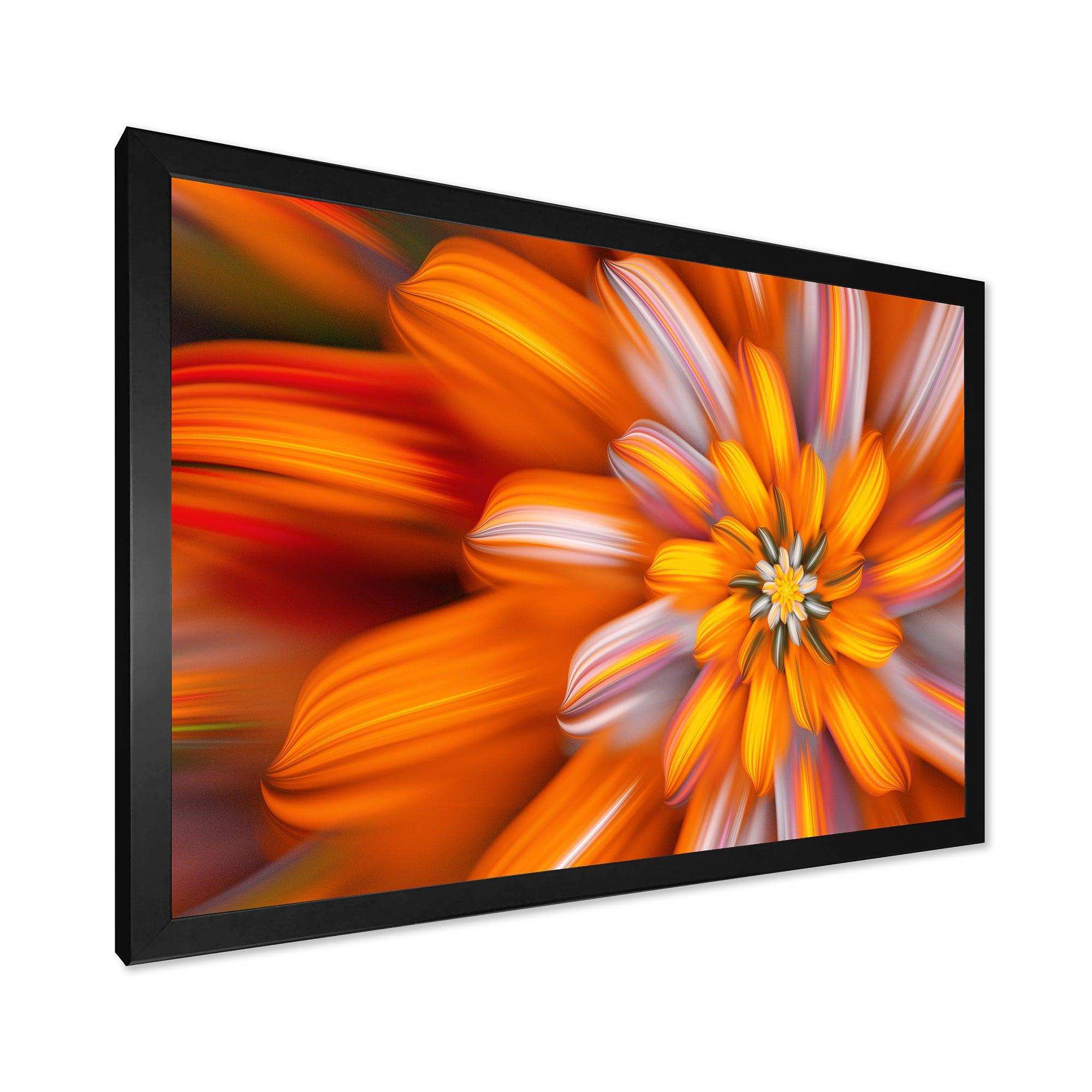 Massive Orange Fractal Flower