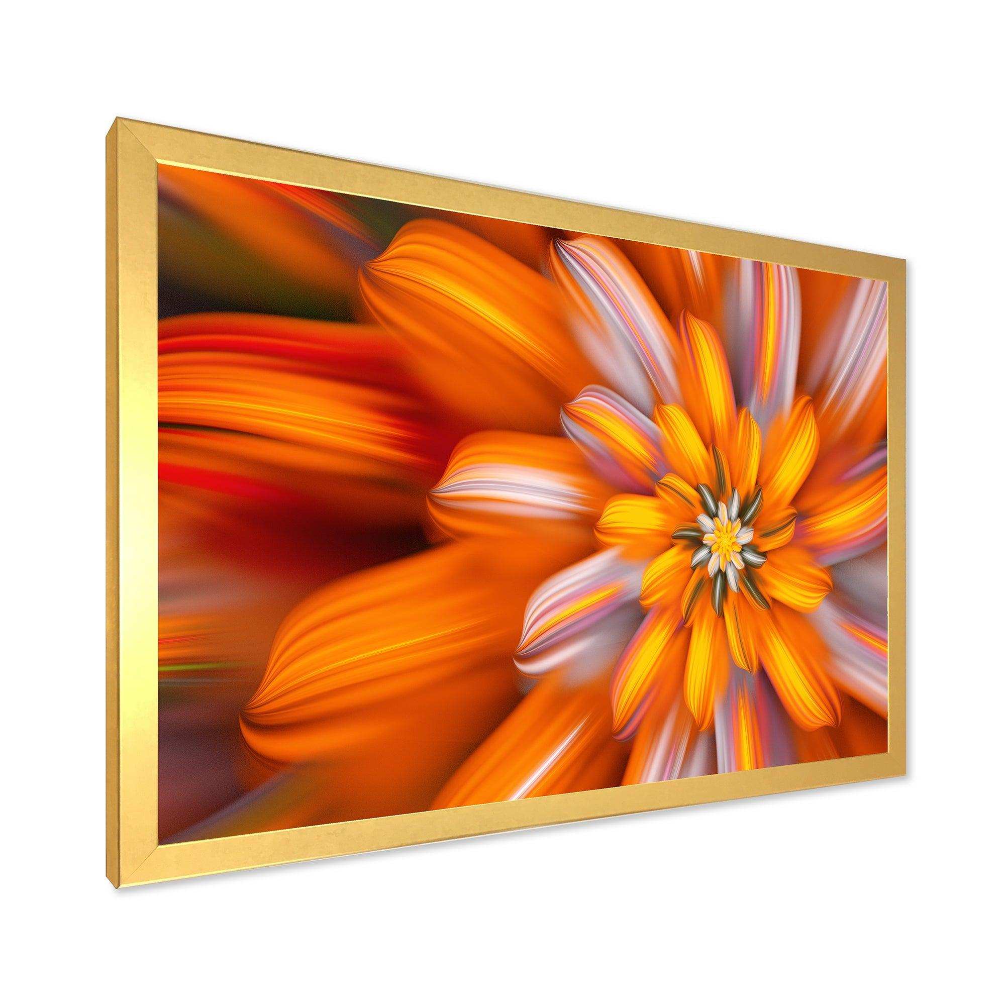 Massive Orange Fractal Flower