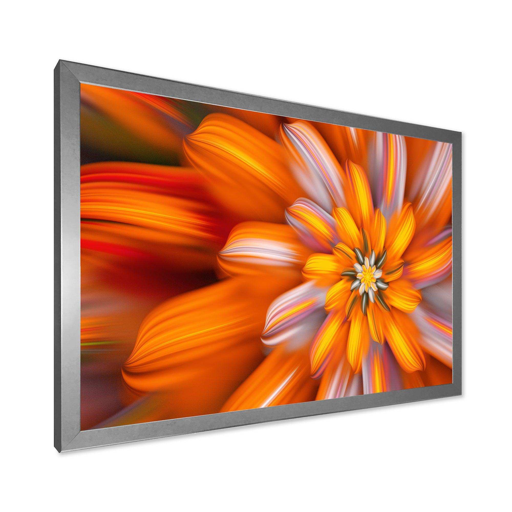 Massive Orange Fractal Flower