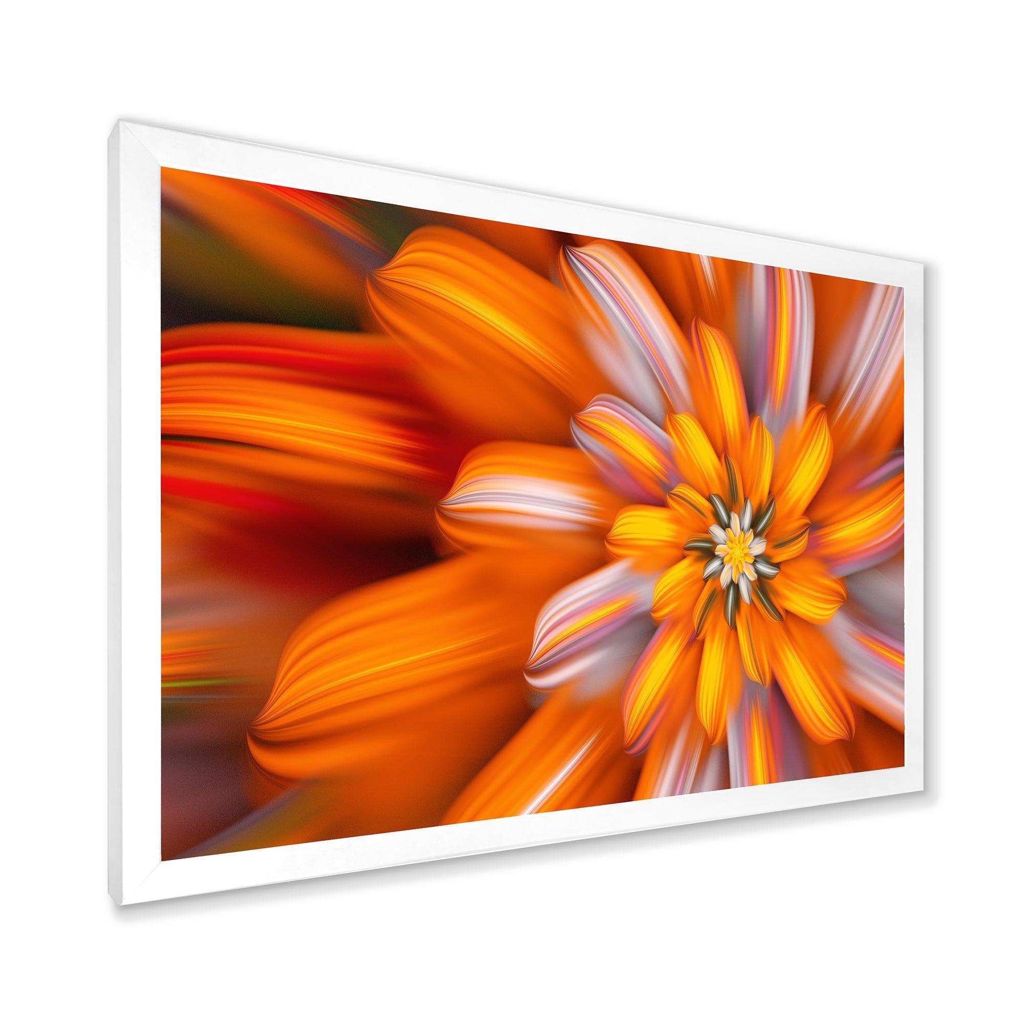 Massive Orange Fractal Flower