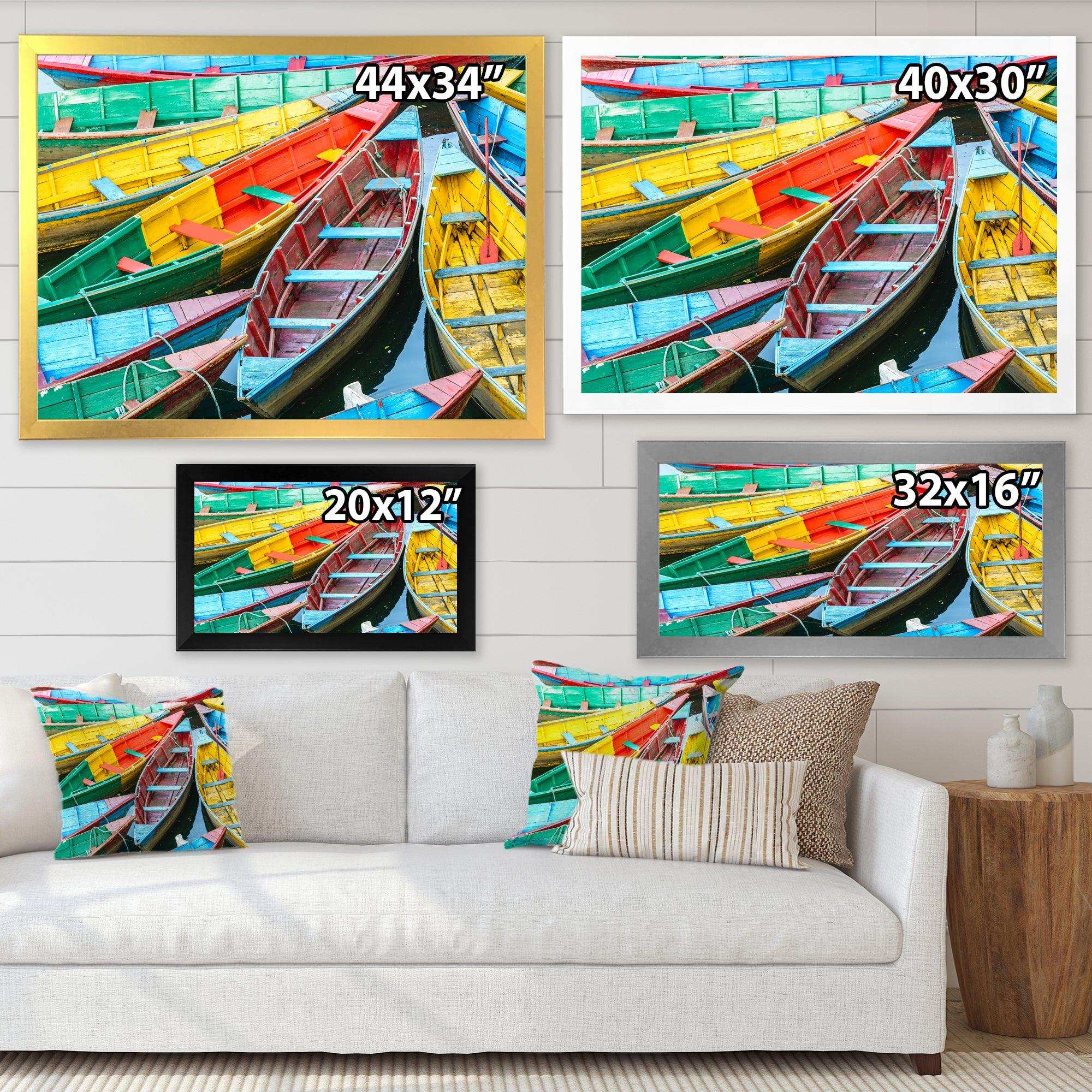 Rowing Boats on the Lake in Pokhara