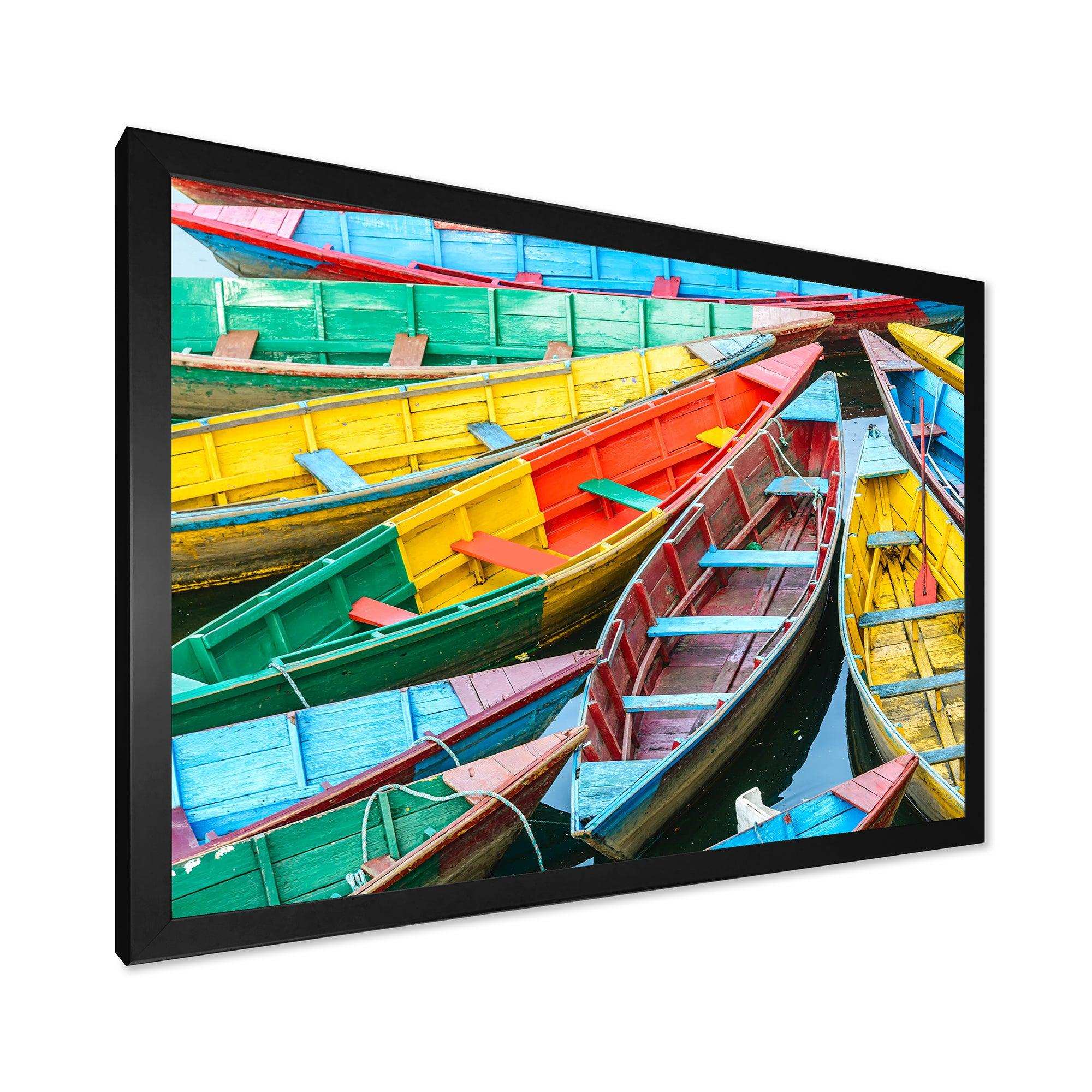 Rowing Boats on the Lake in Pokhara