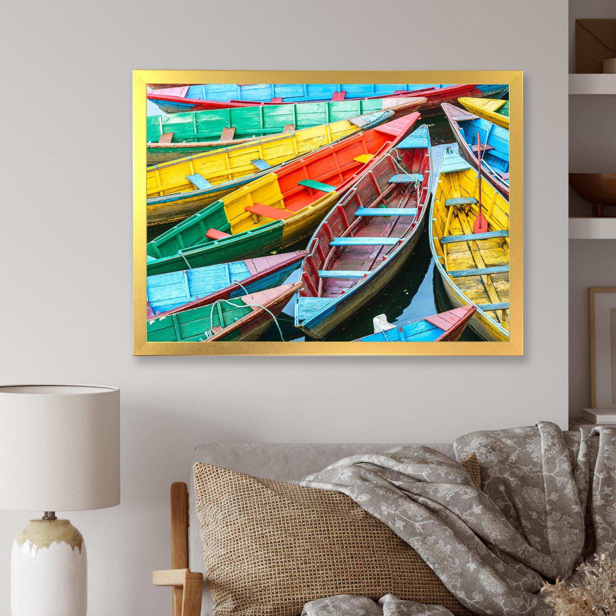 Rowing Boats on the Lake in Pokhara