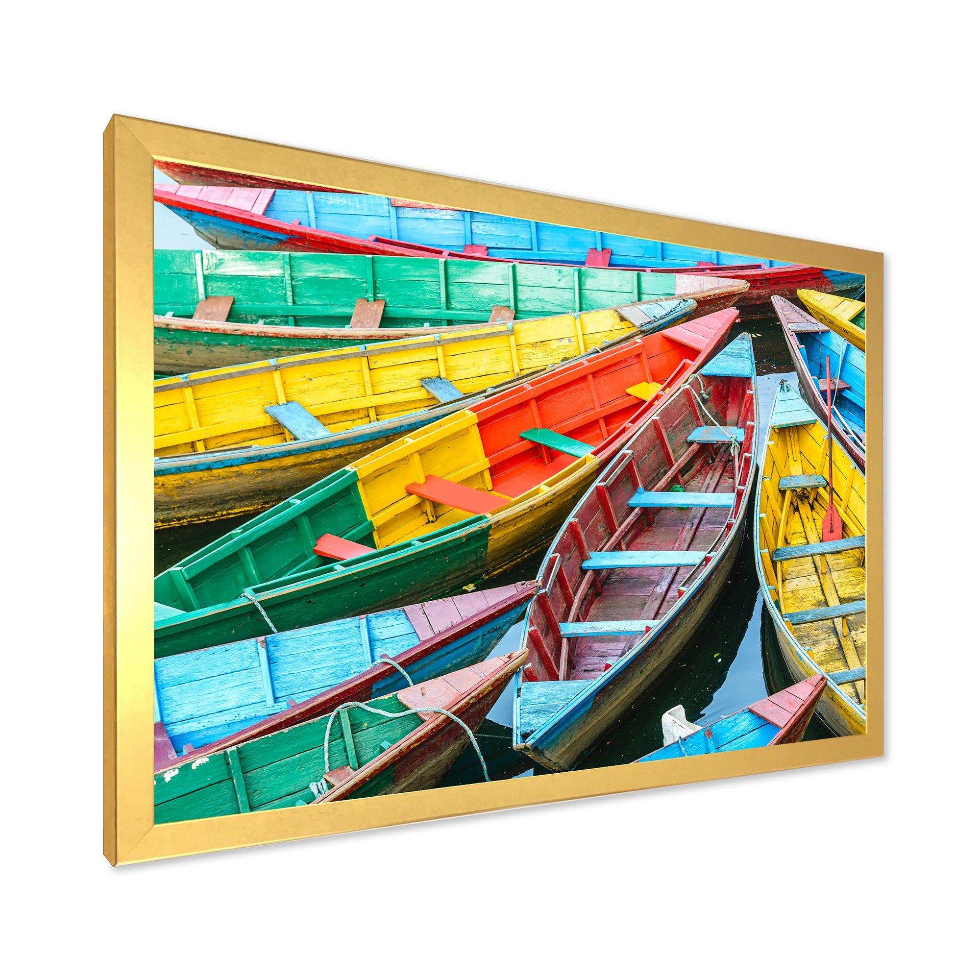 Rowing Boats on the Lake in Pokhara