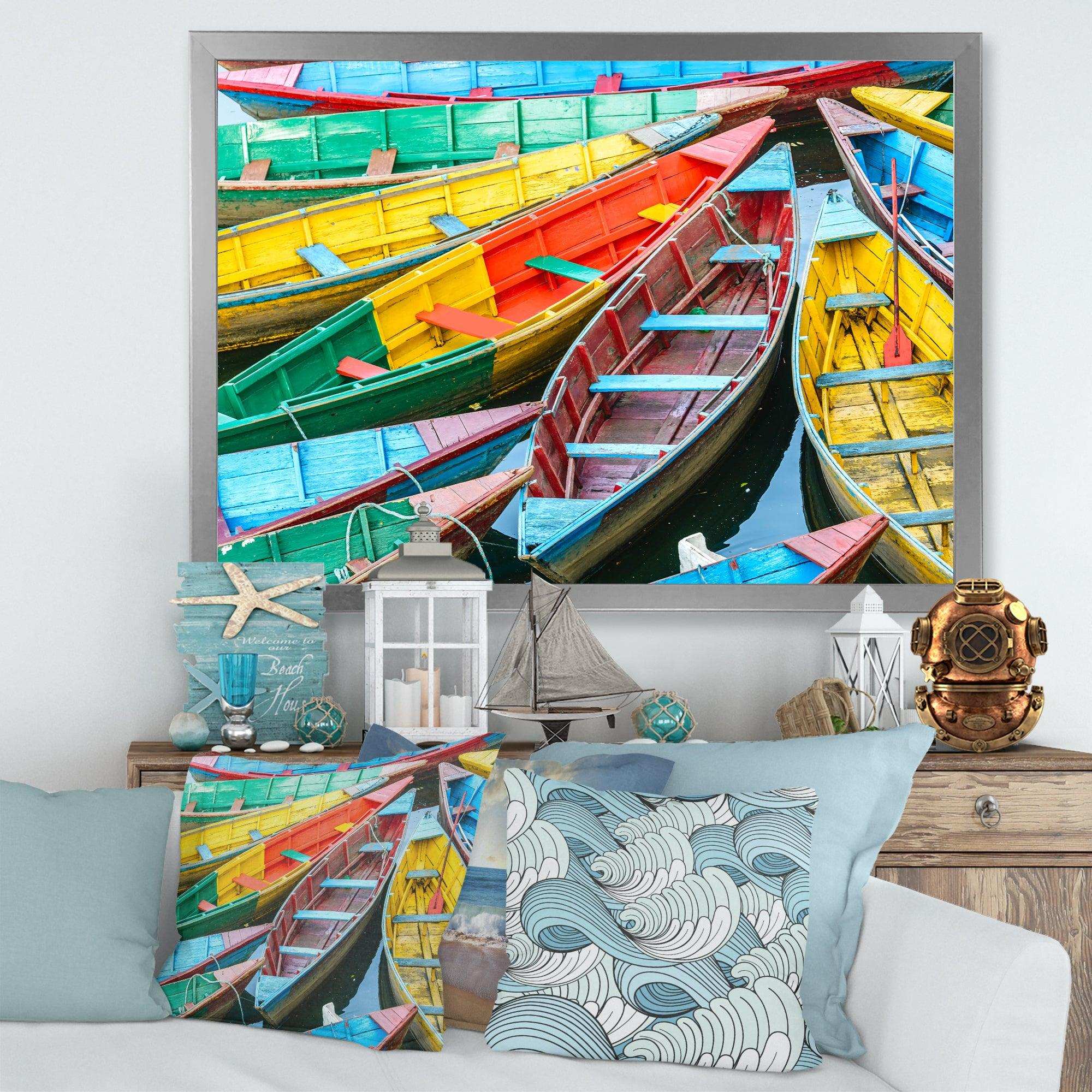 Rowing Boats on the Lake in Pokhara