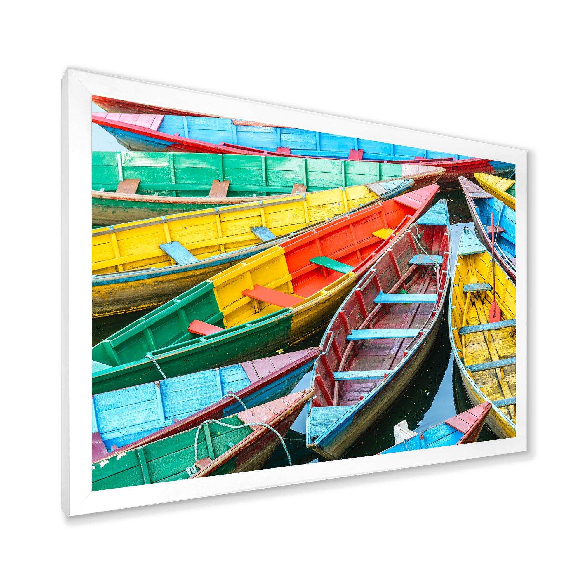 Rowing Boats on the Lake in Pokhara