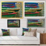 Color Boats on Phewa Lake Nepal