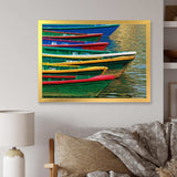 Color Boats on Phewa Lake Nepal