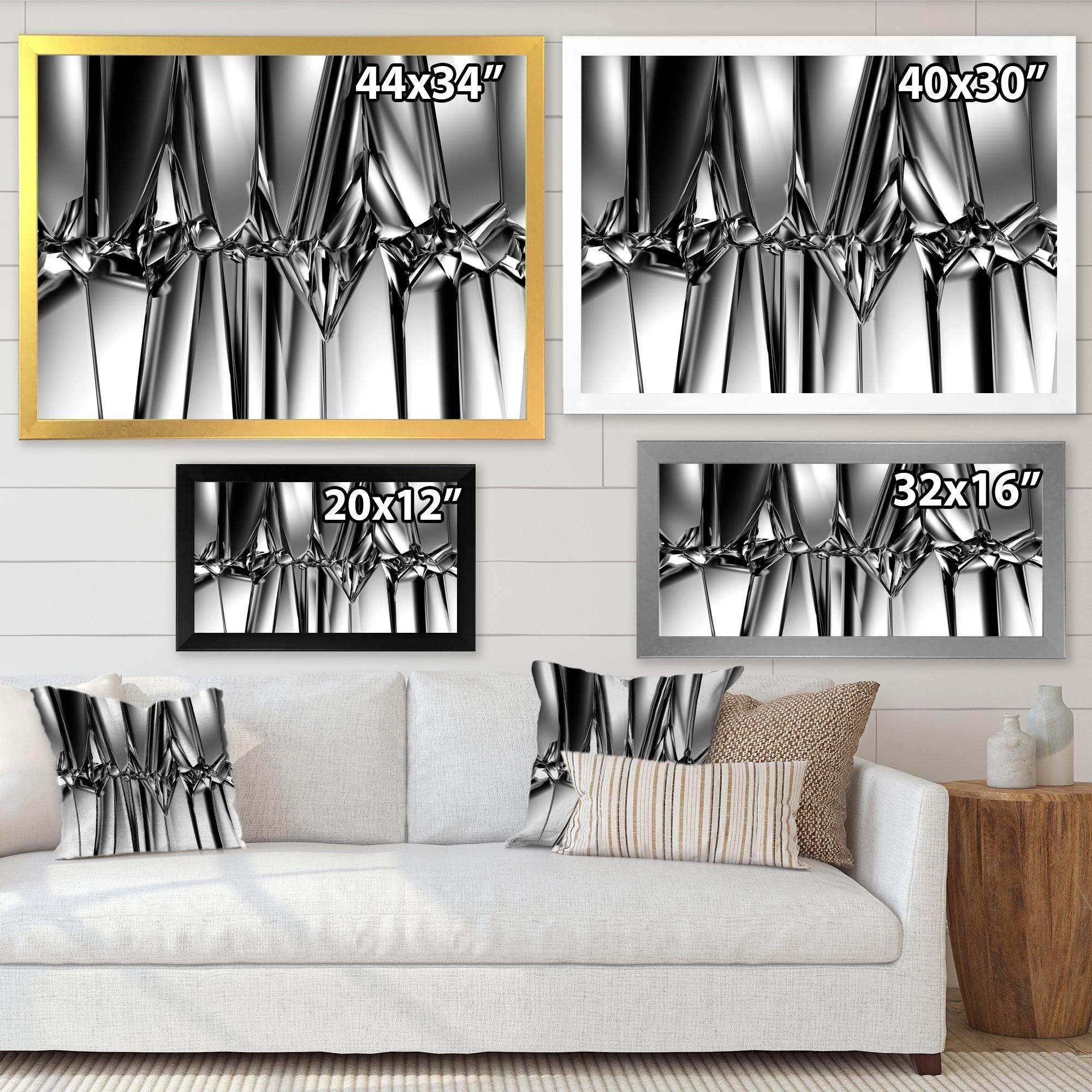 Black White Crystal Background