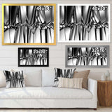 Black White Crystal Background