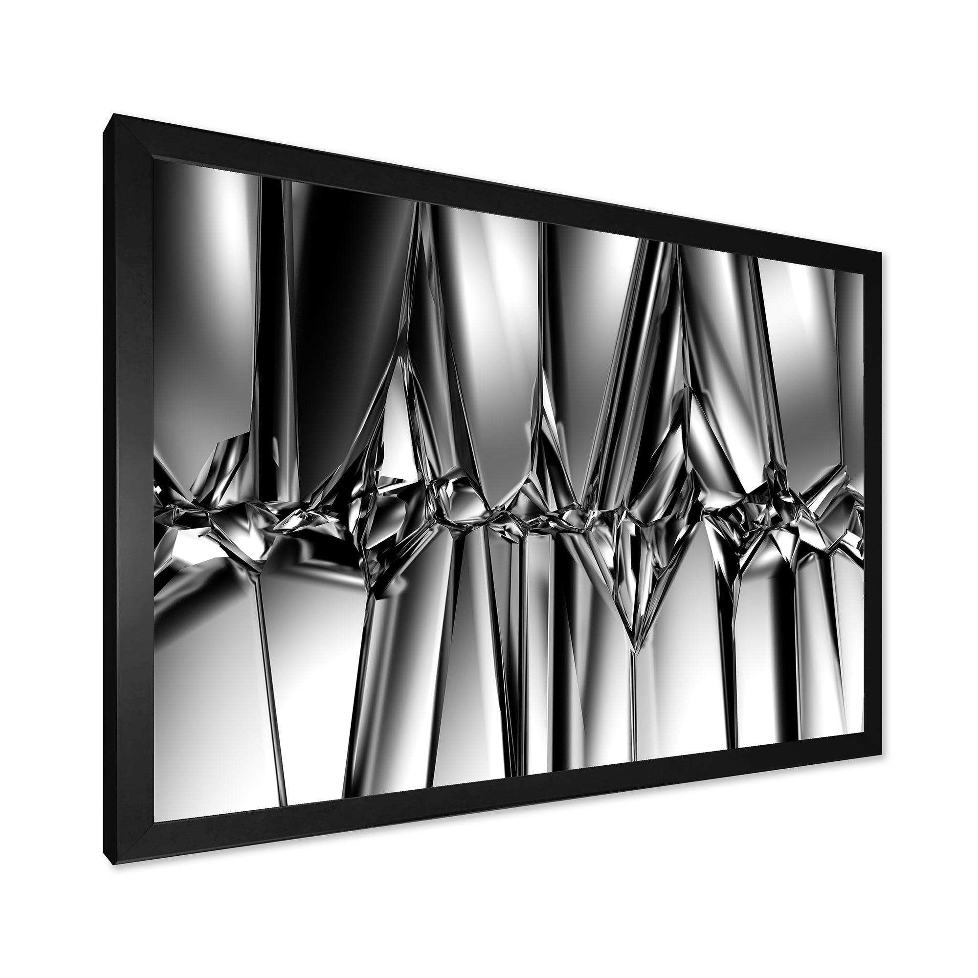 Black White Crystal Background