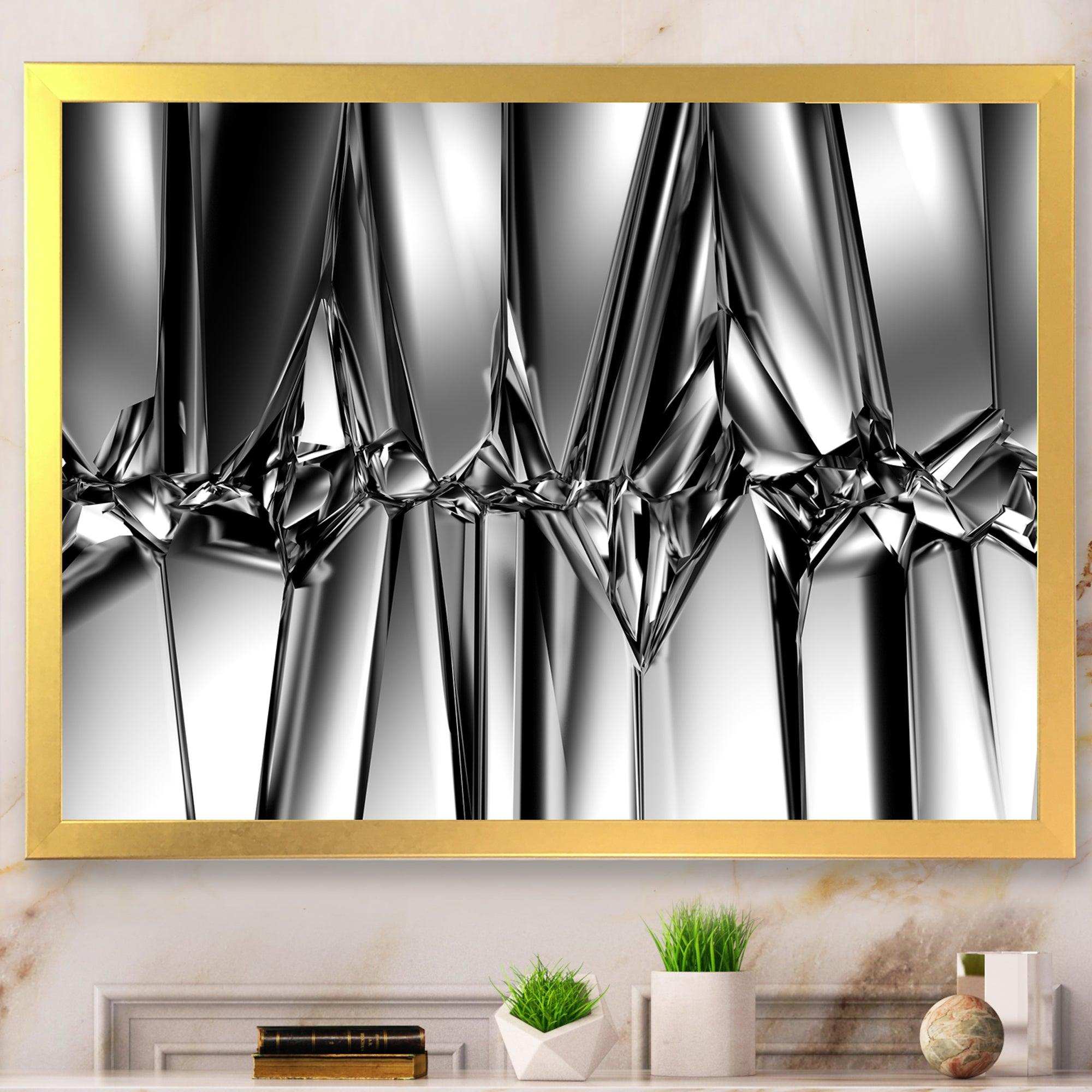 Black White Crystal Background