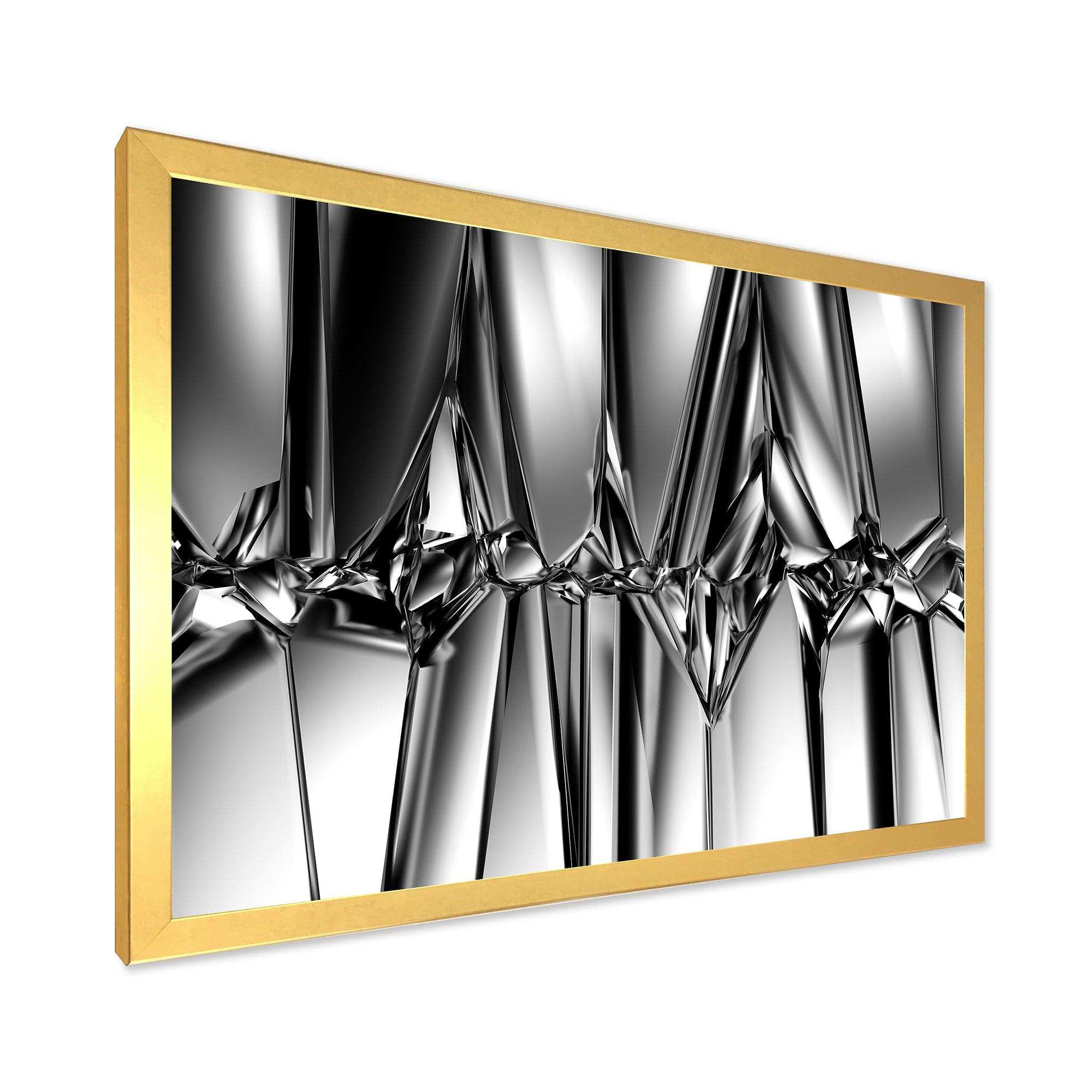 Black White Crystal Background