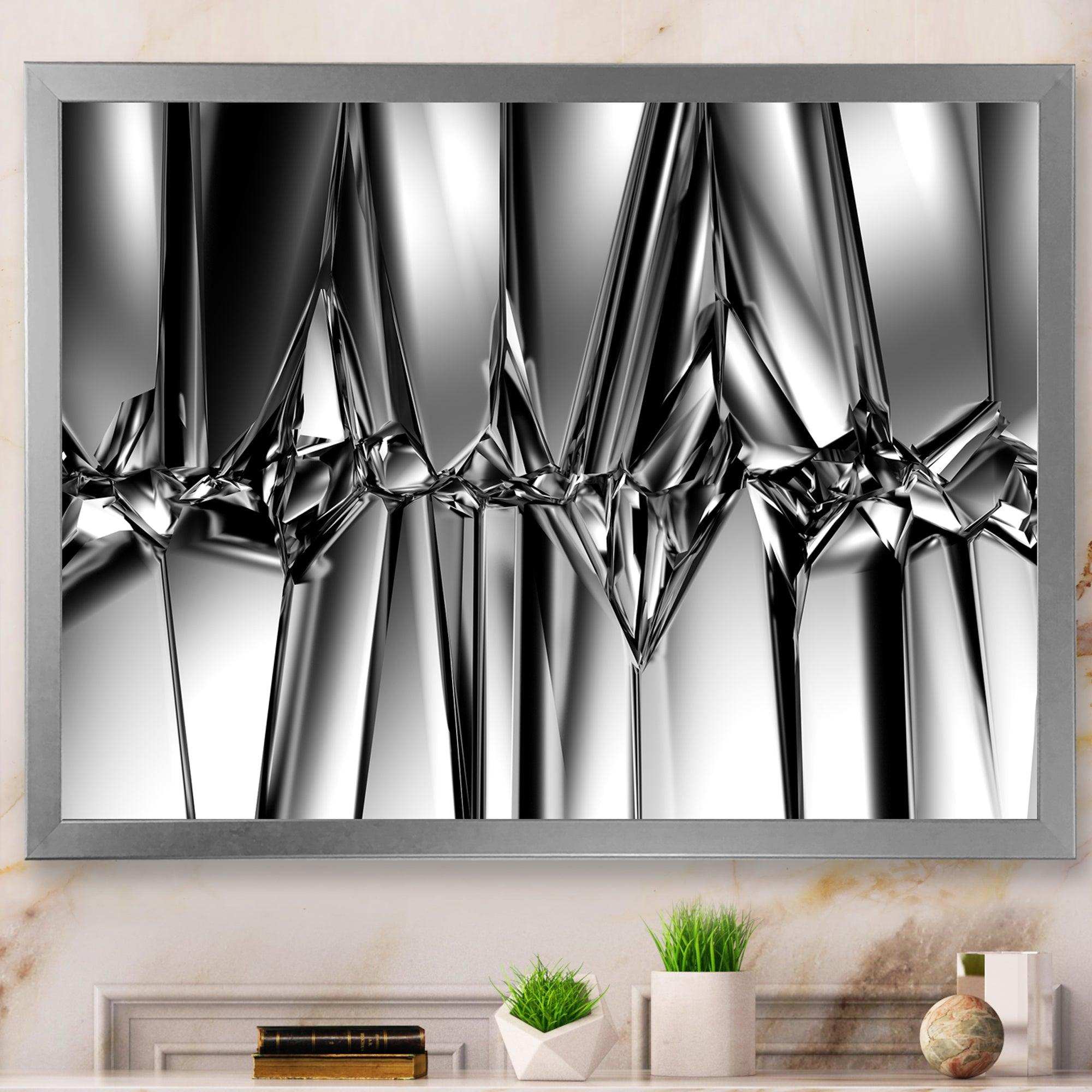 Black White Crystal Background
