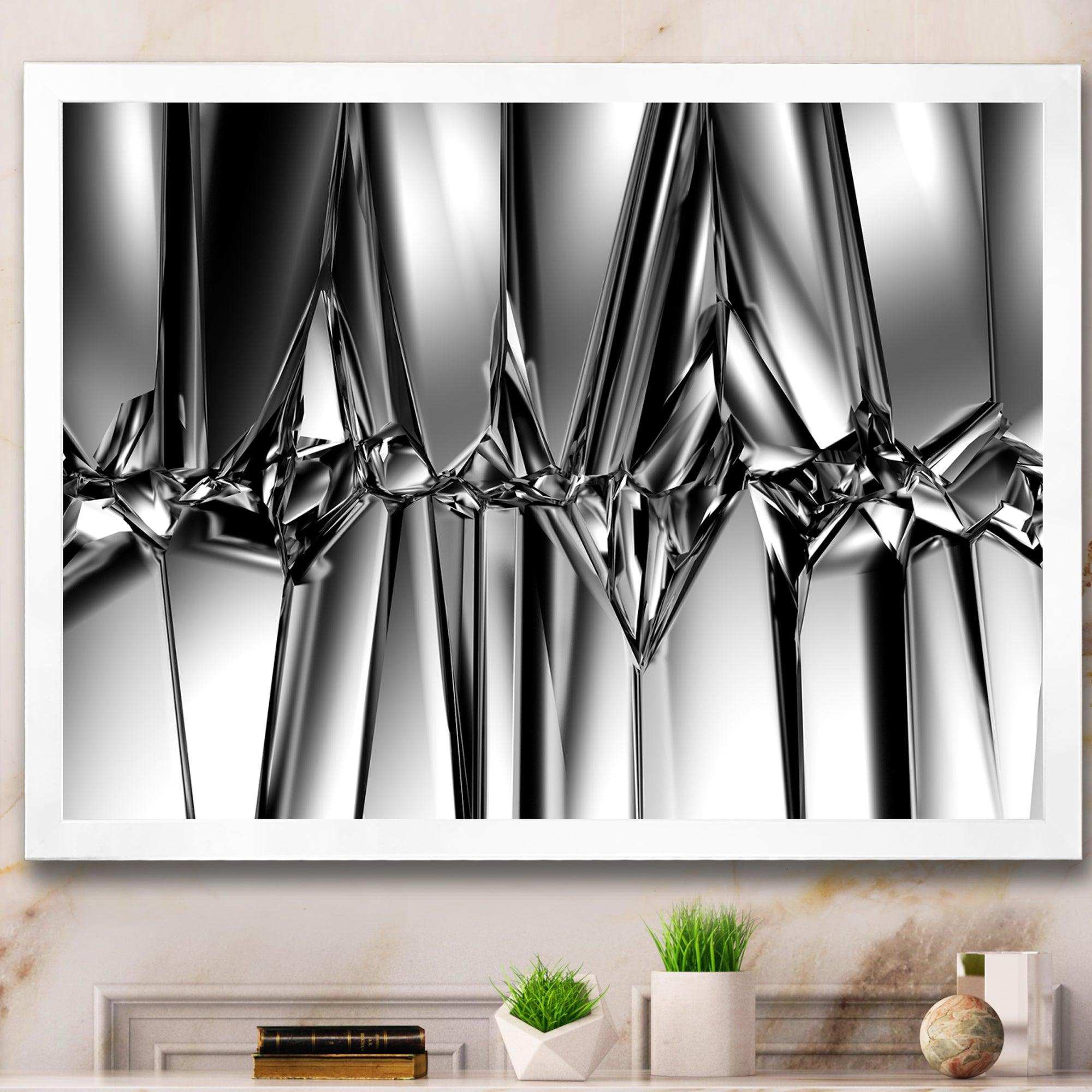 Black White Crystal Background