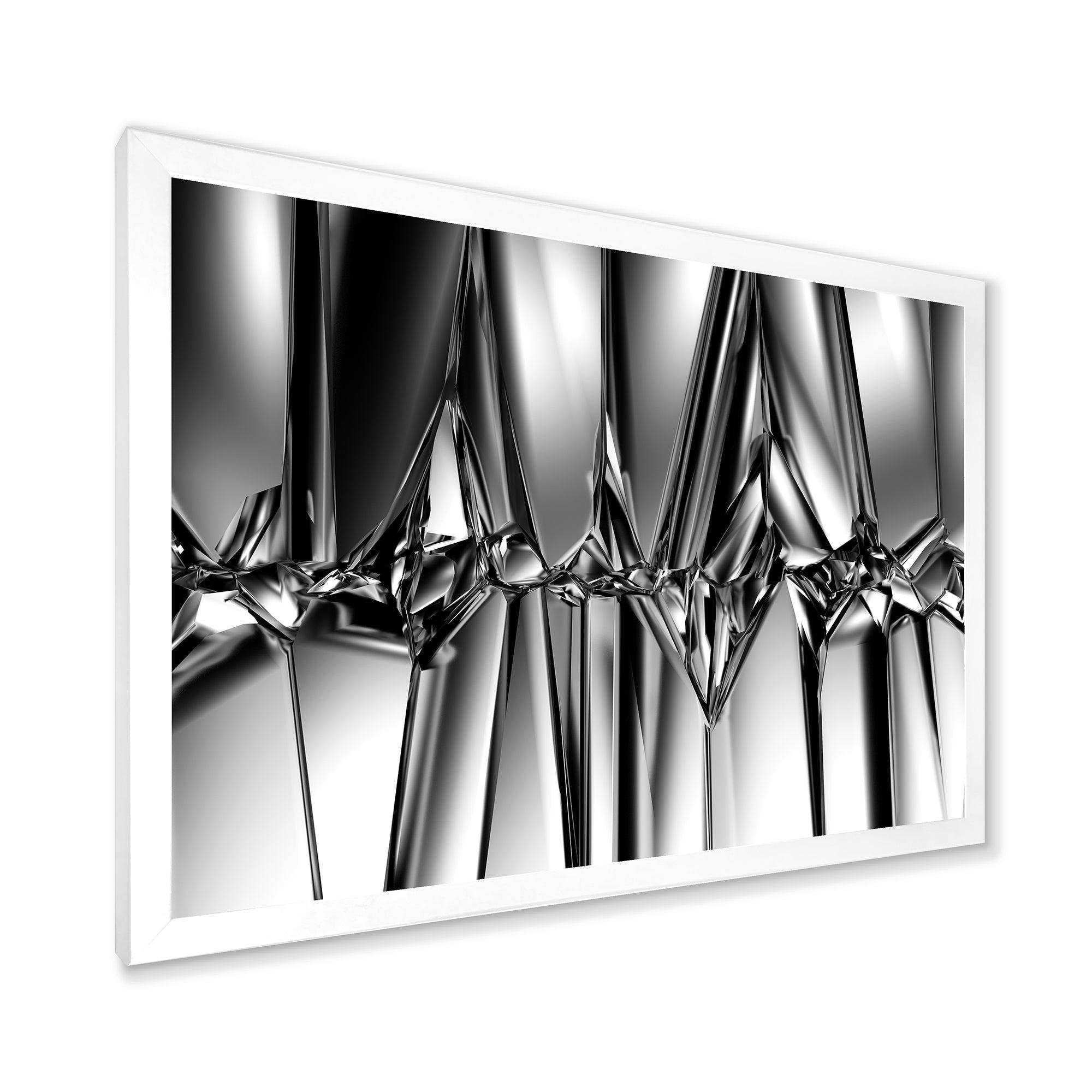 Black White Crystal Background