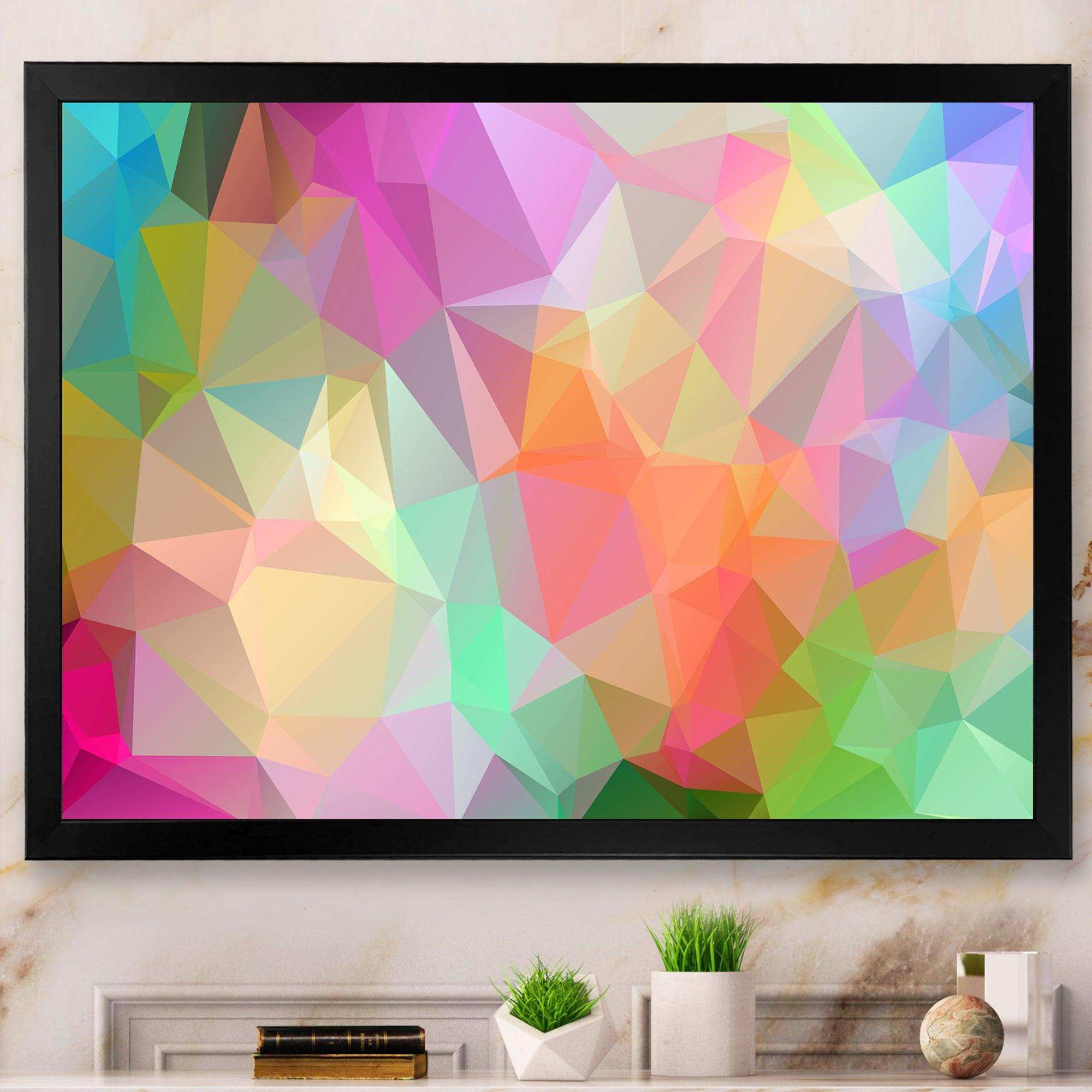 Multi Color Polygonal Mosaic Pattern