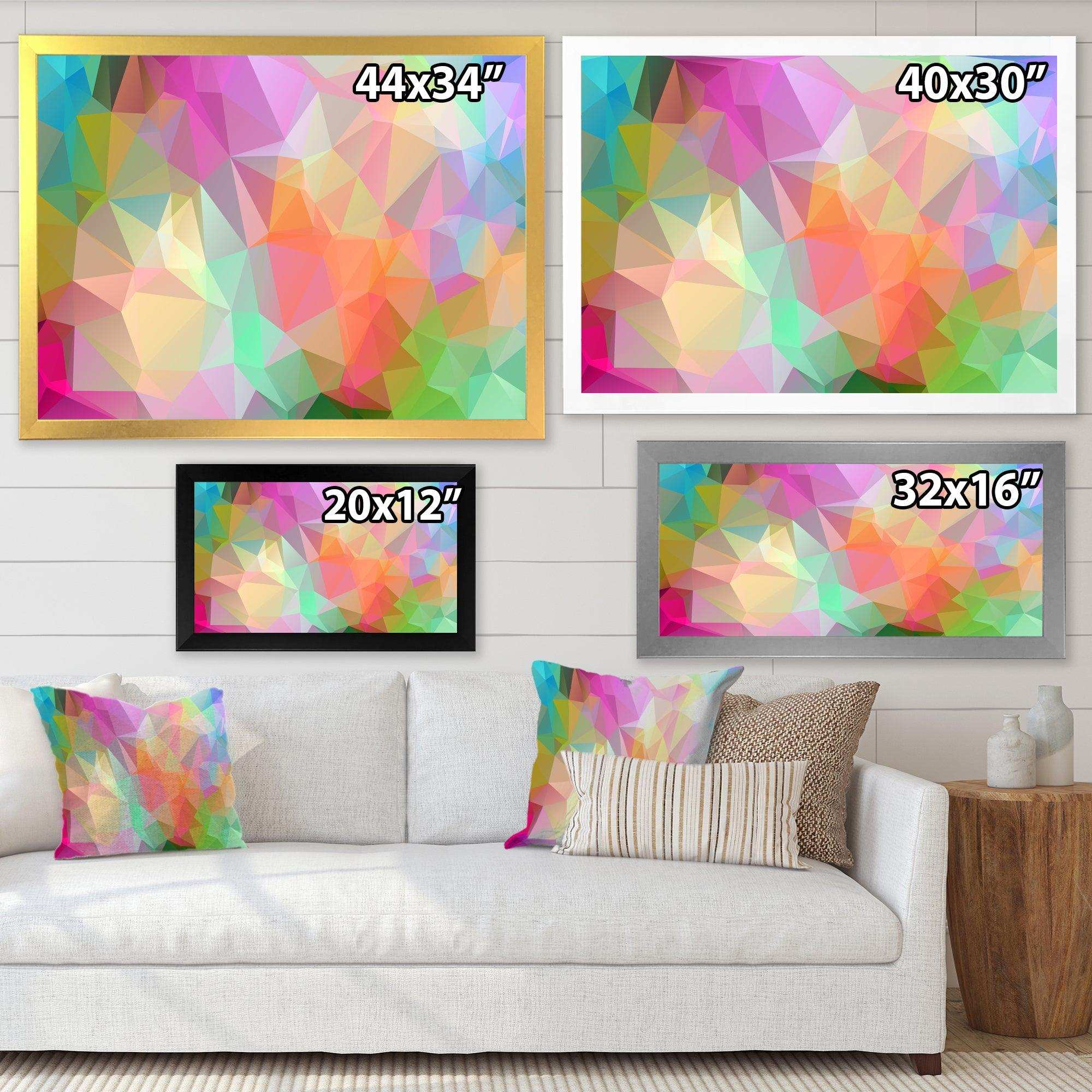 Multi Color Polygonal Mosaic Pattern