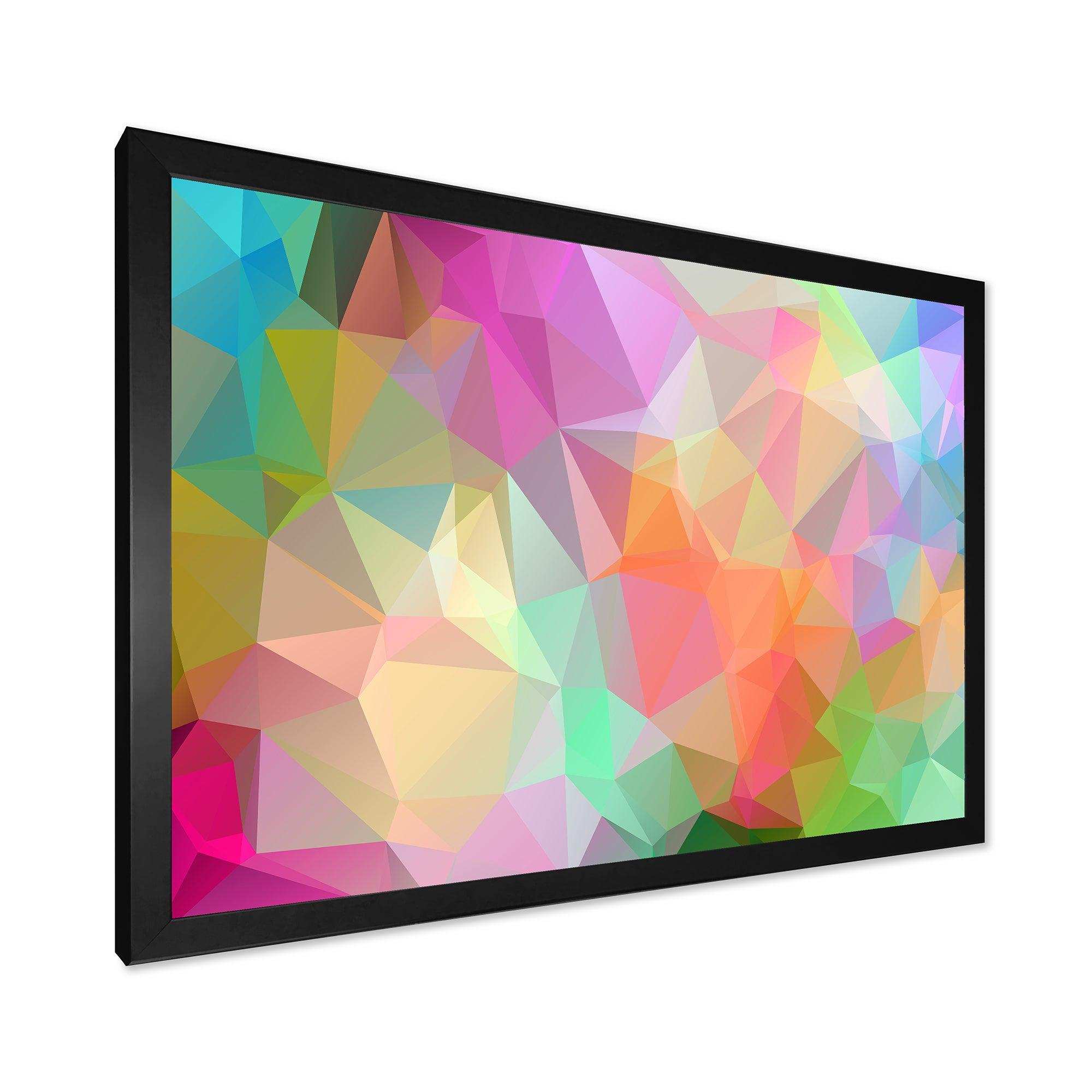Multi Color Polygonal Mosaic Pattern
