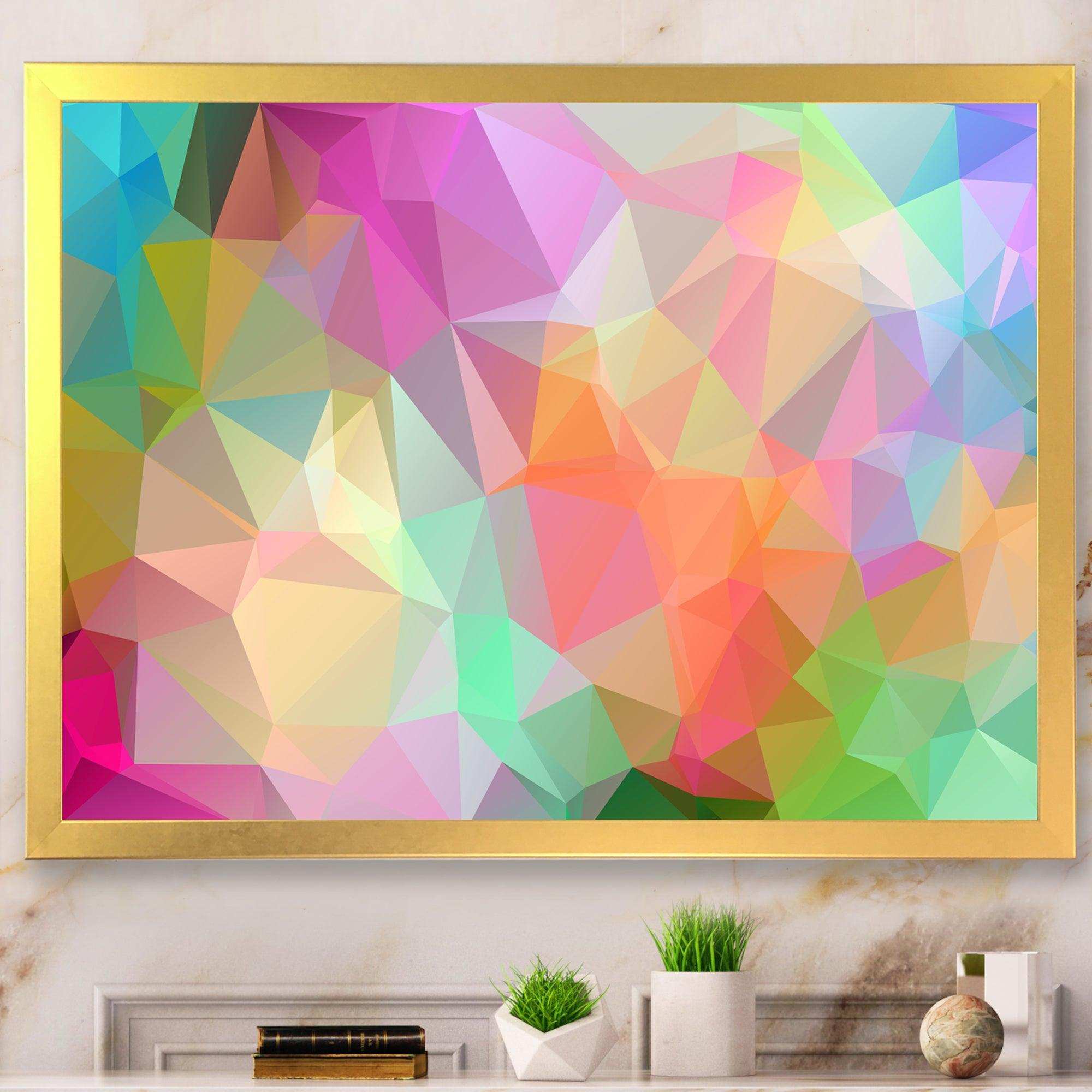 Multi Color Polygonal Mosaic Pattern