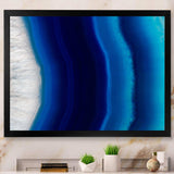 Stone of blue agate crystal