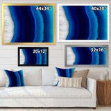 Stone of blue agate crystal