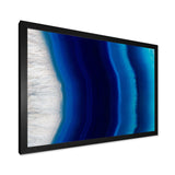 Stone of blue agate crystal