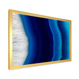 Stone of blue agate crystal