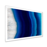 Stone of blue agate crystal