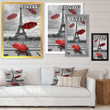 Flying Umbrella with Eiffel Tower