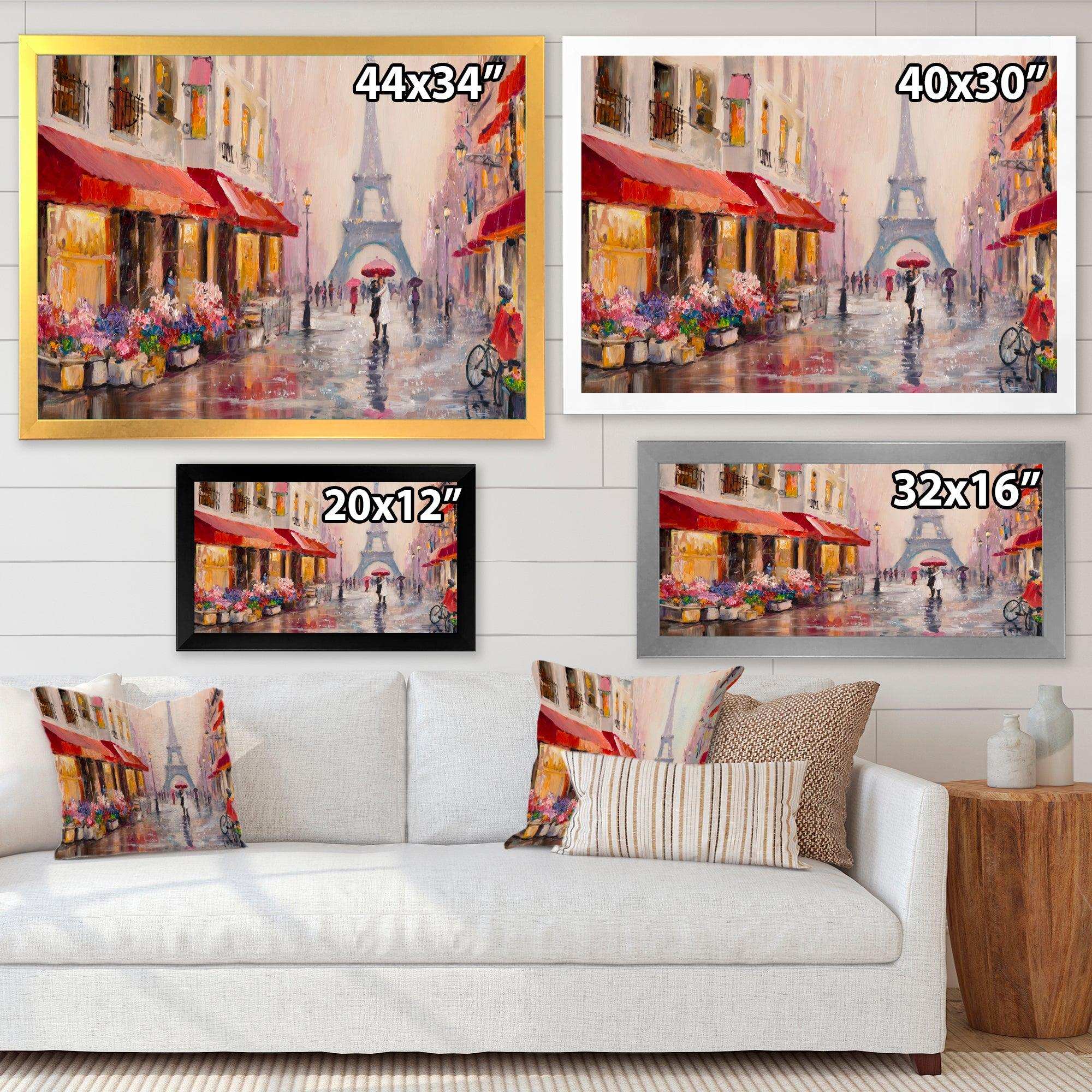 Lovers in Paris Eiffel Tower