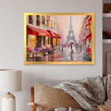 Lovers in Paris Eiffel Tower