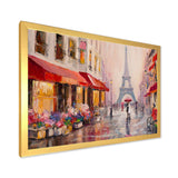 Lovers in Paris Eiffel Tower