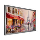 Lovers in Paris Eiffel Tower