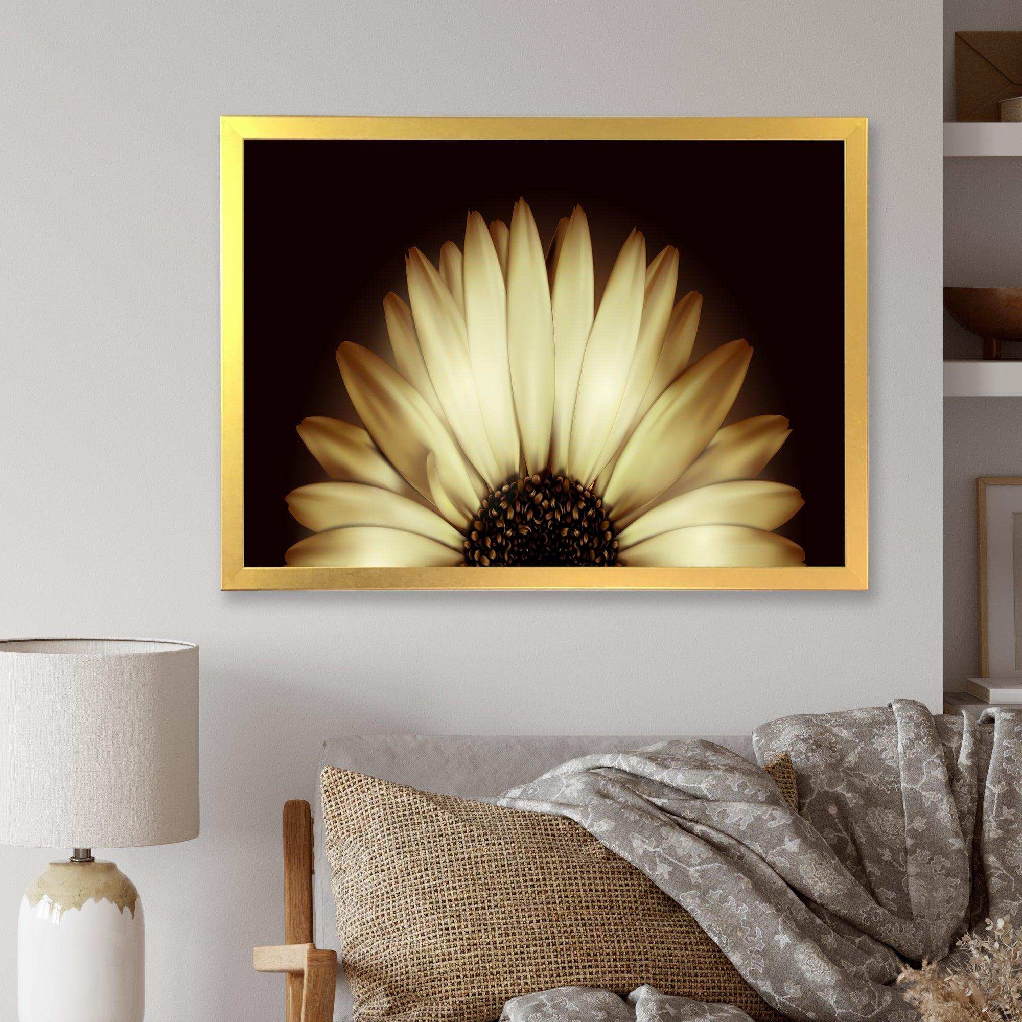 Sunflower in Black background