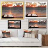 Open Bible in Cloudy Sunset