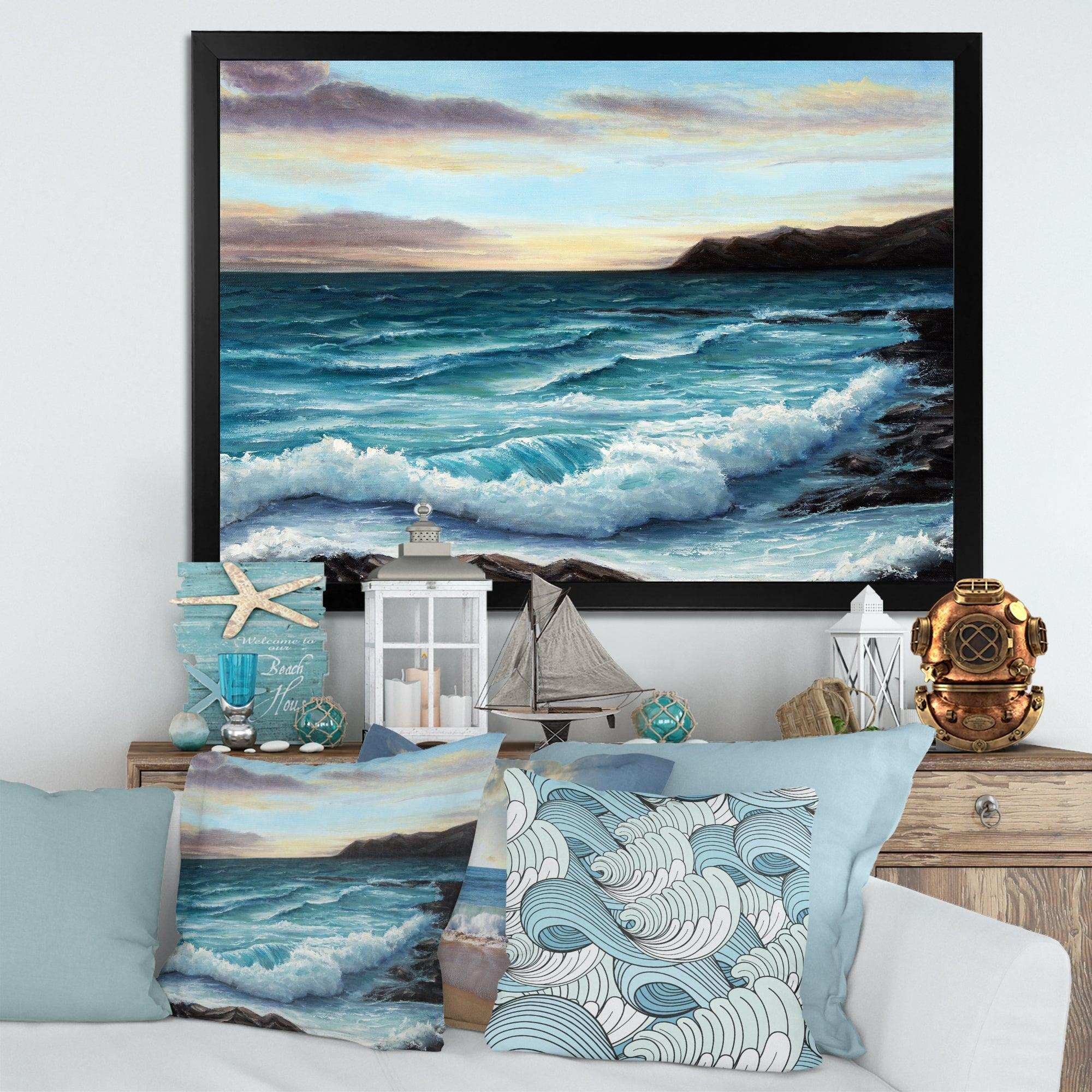 Ocean Waves at Seashore
