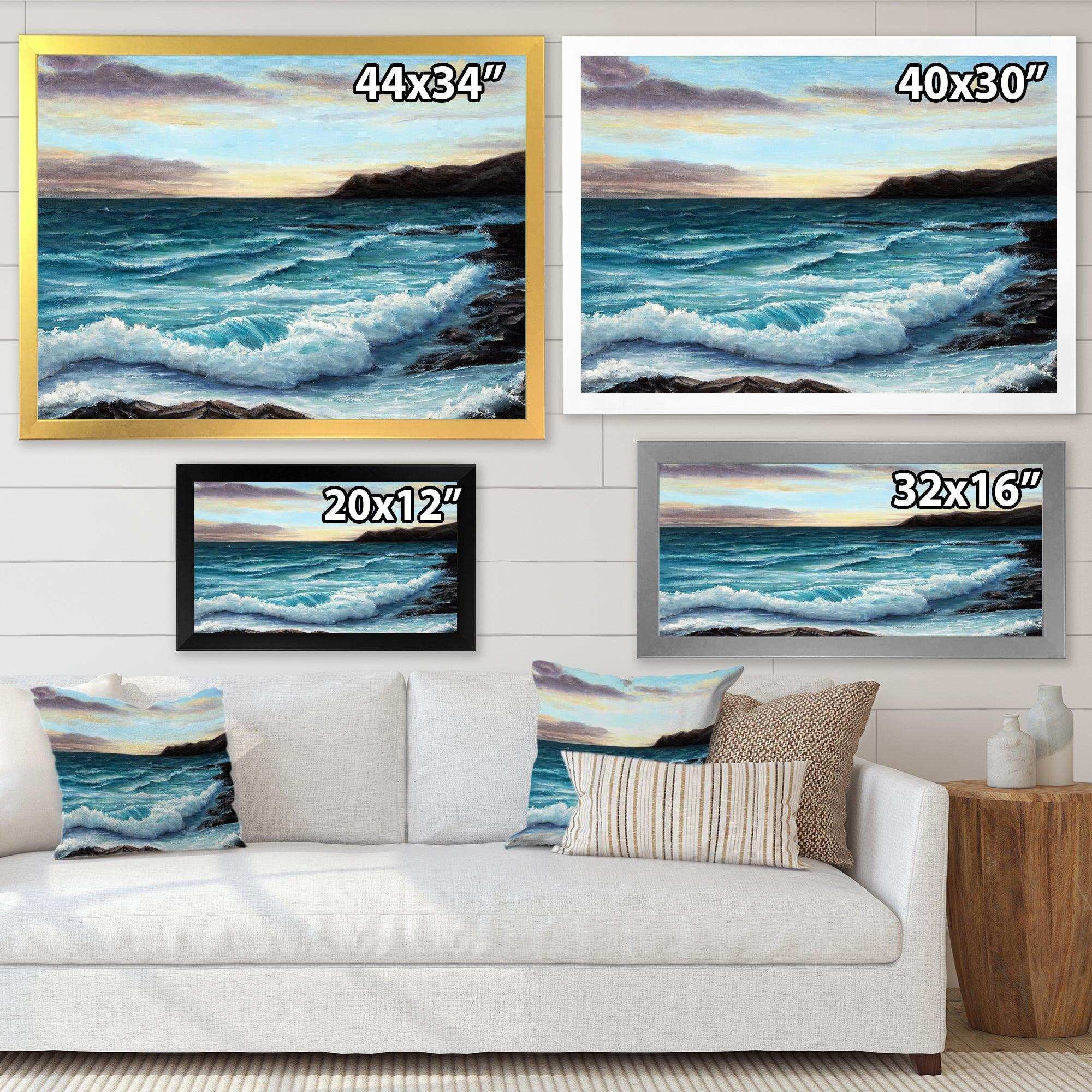 Ocean Waves at Seashore