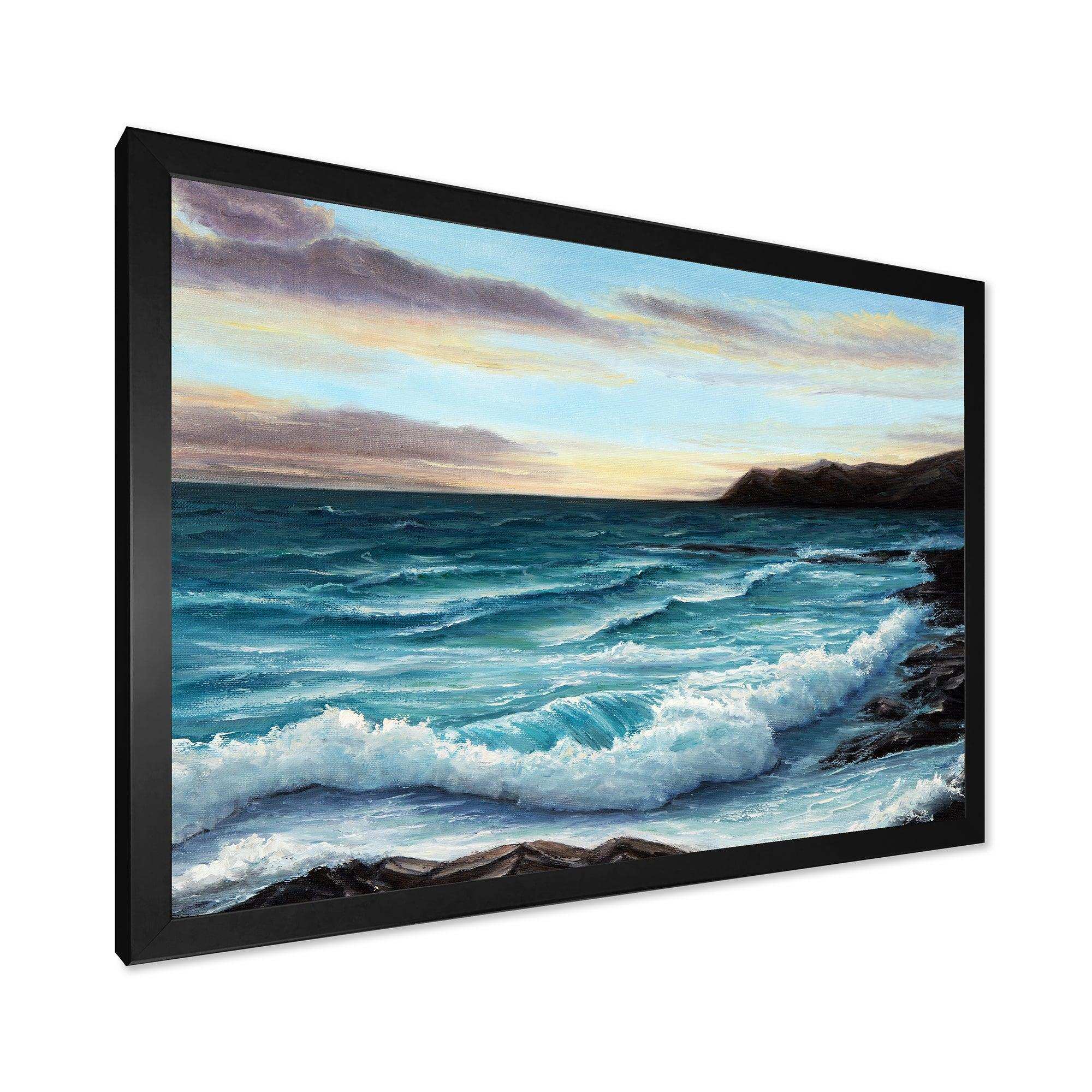 Ocean Waves at Seashore