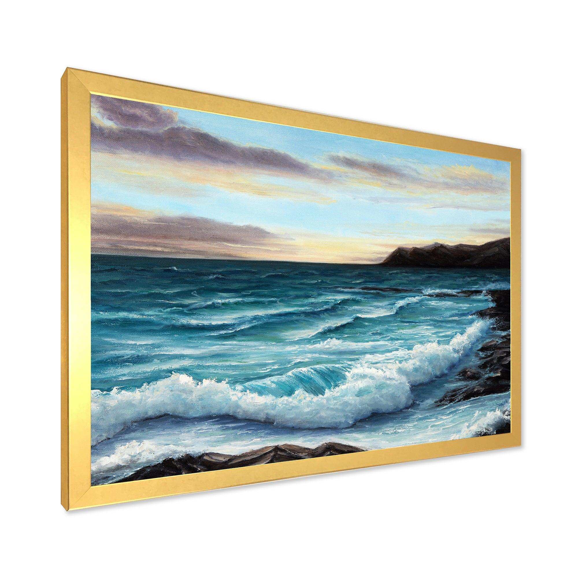 Ocean Waves at Seashore