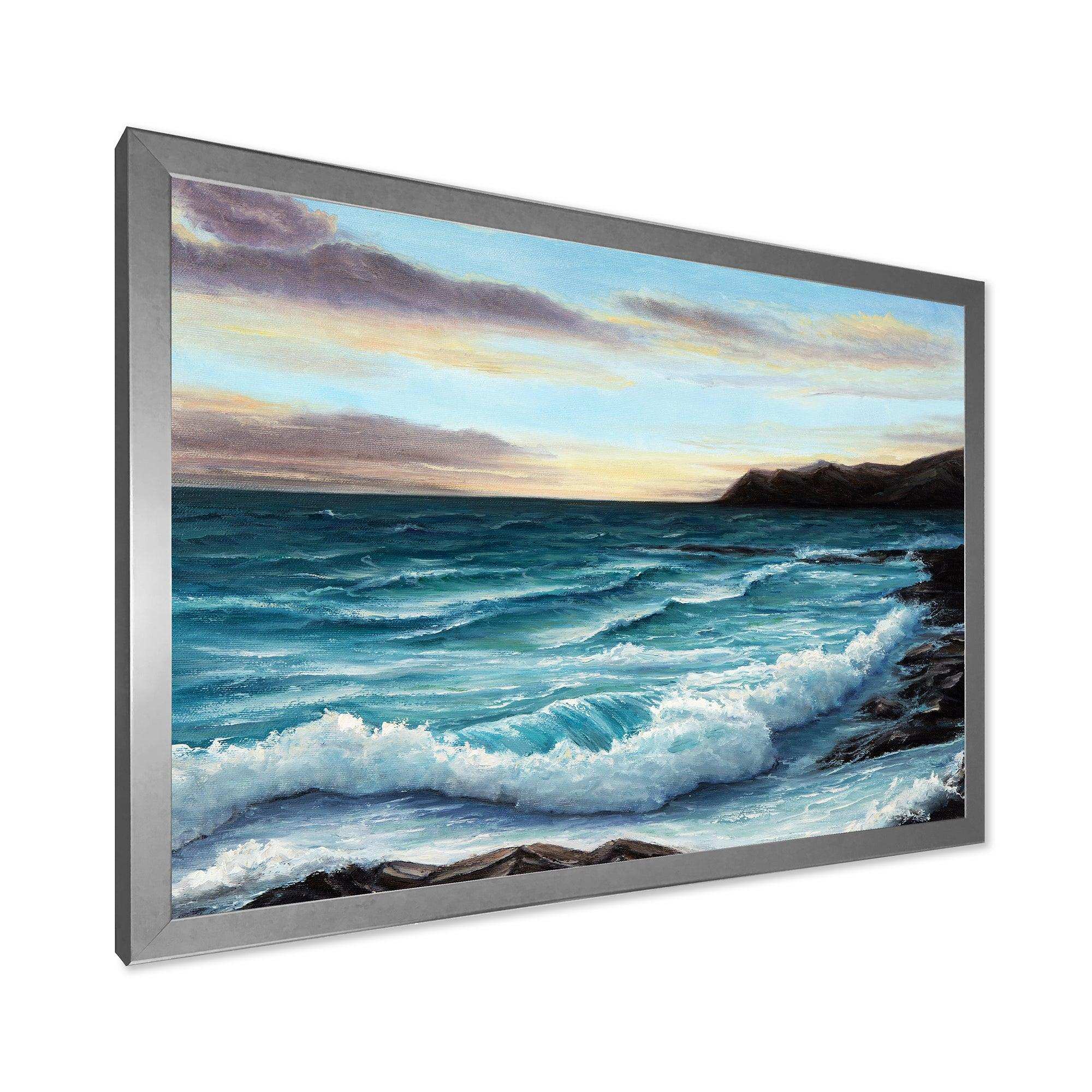 Ocean Waves at Seashore