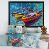 Three Fishing Boat Oil Painting