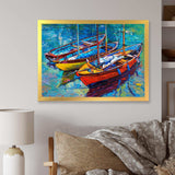 Three Fishing Boat Oil Painting