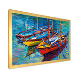 Three Fishing Boat Oil Painting