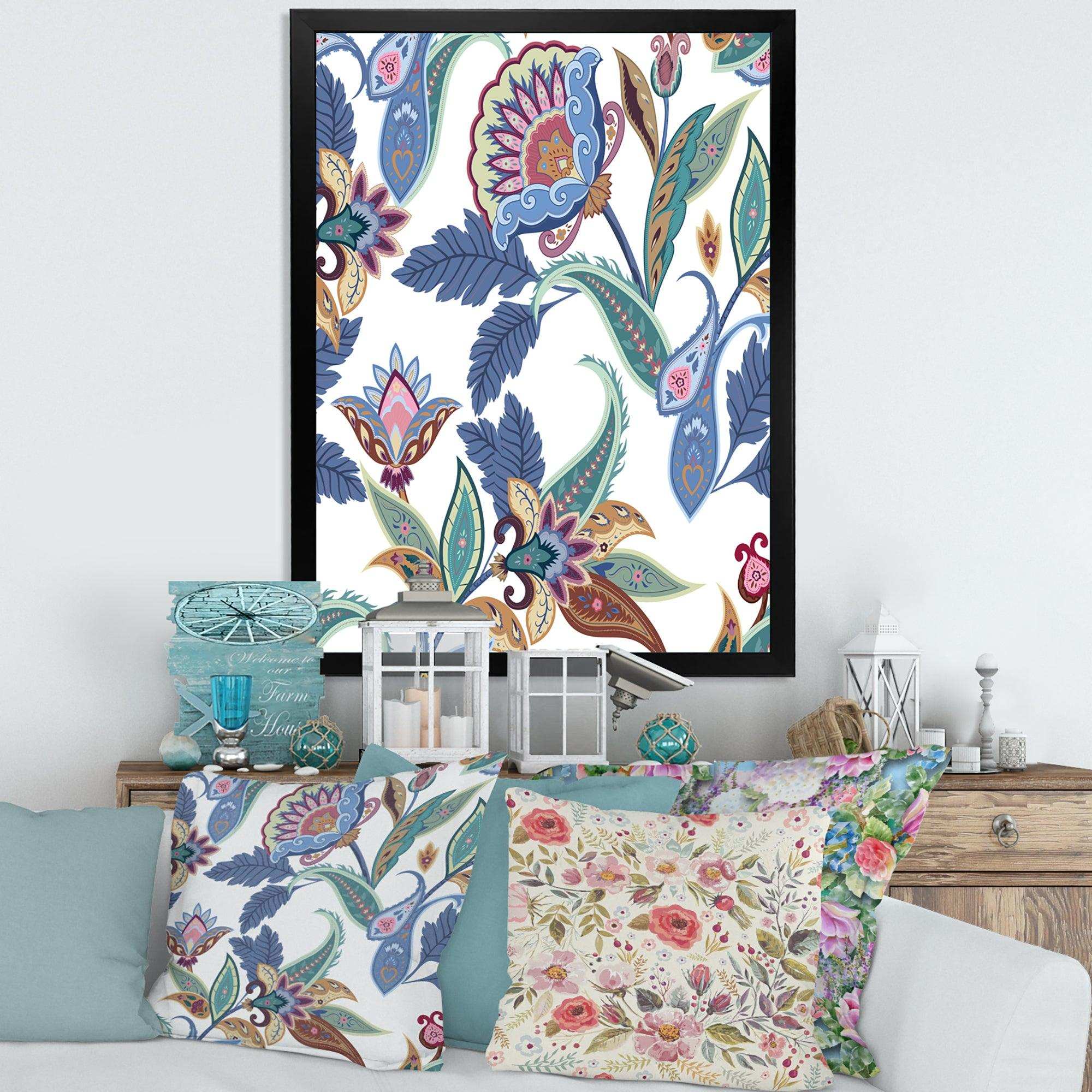 Fantasy Flowers Paisley Pattern