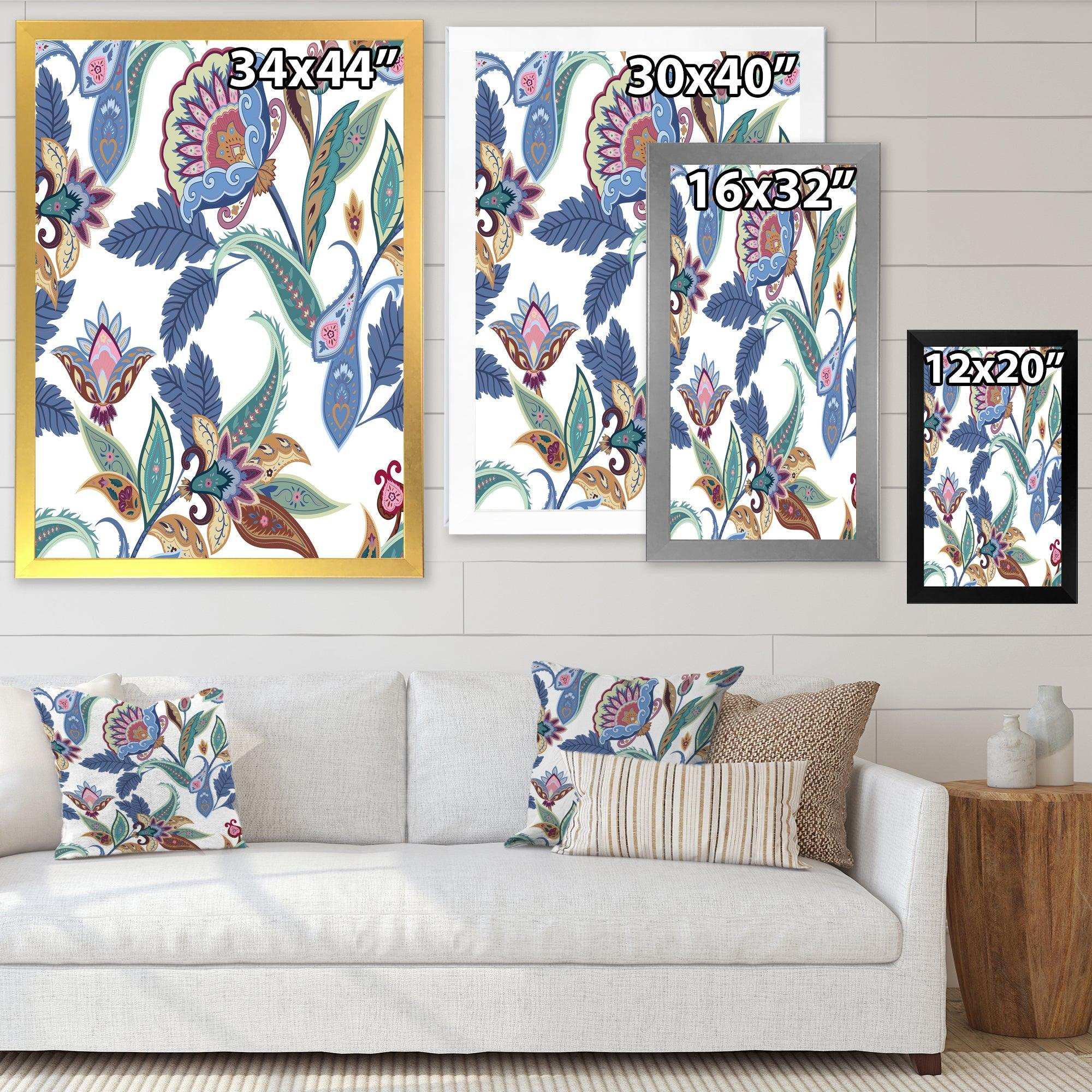 Fantasy Flowers Paisley Pattern