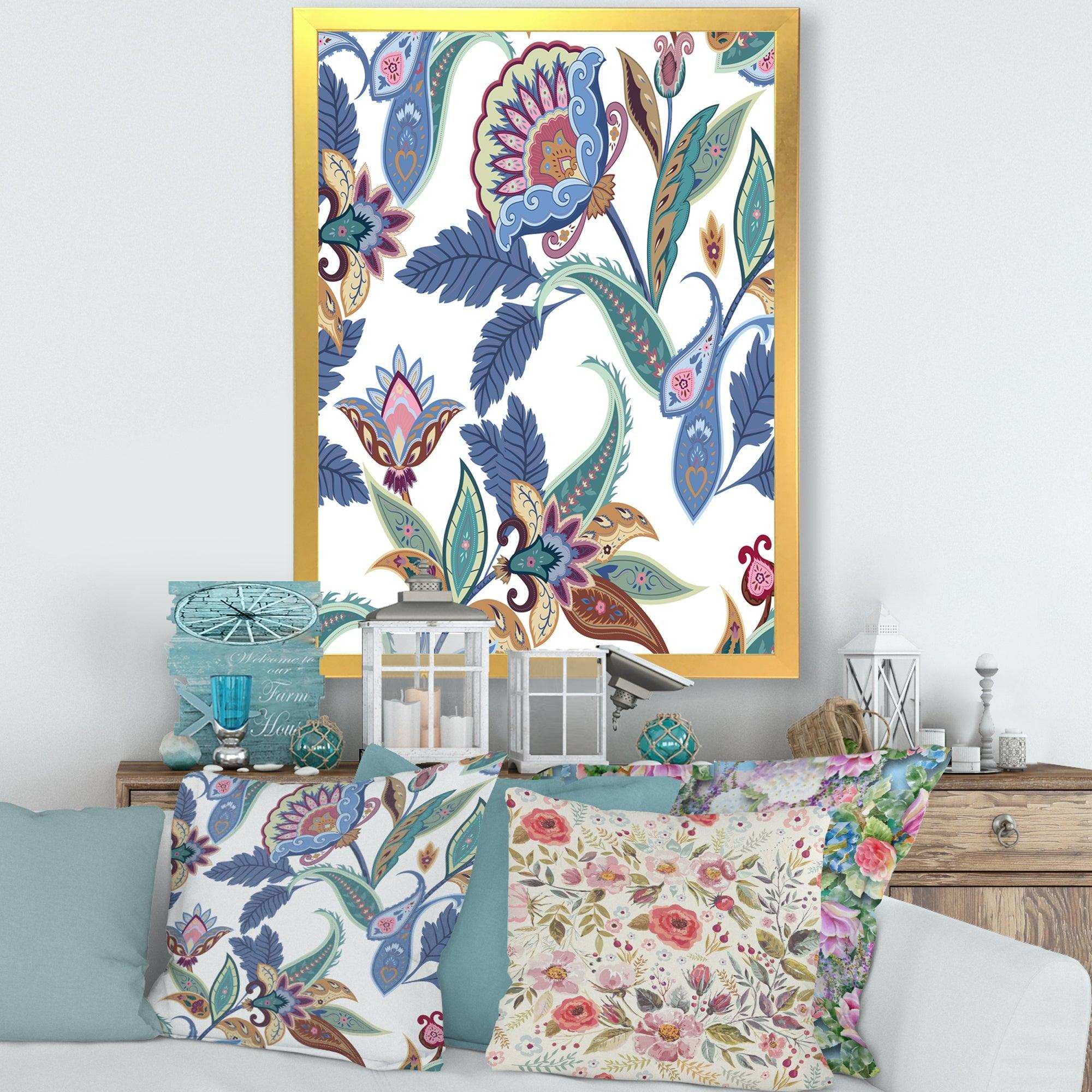 Fantasy Flowers Paisley Pattern