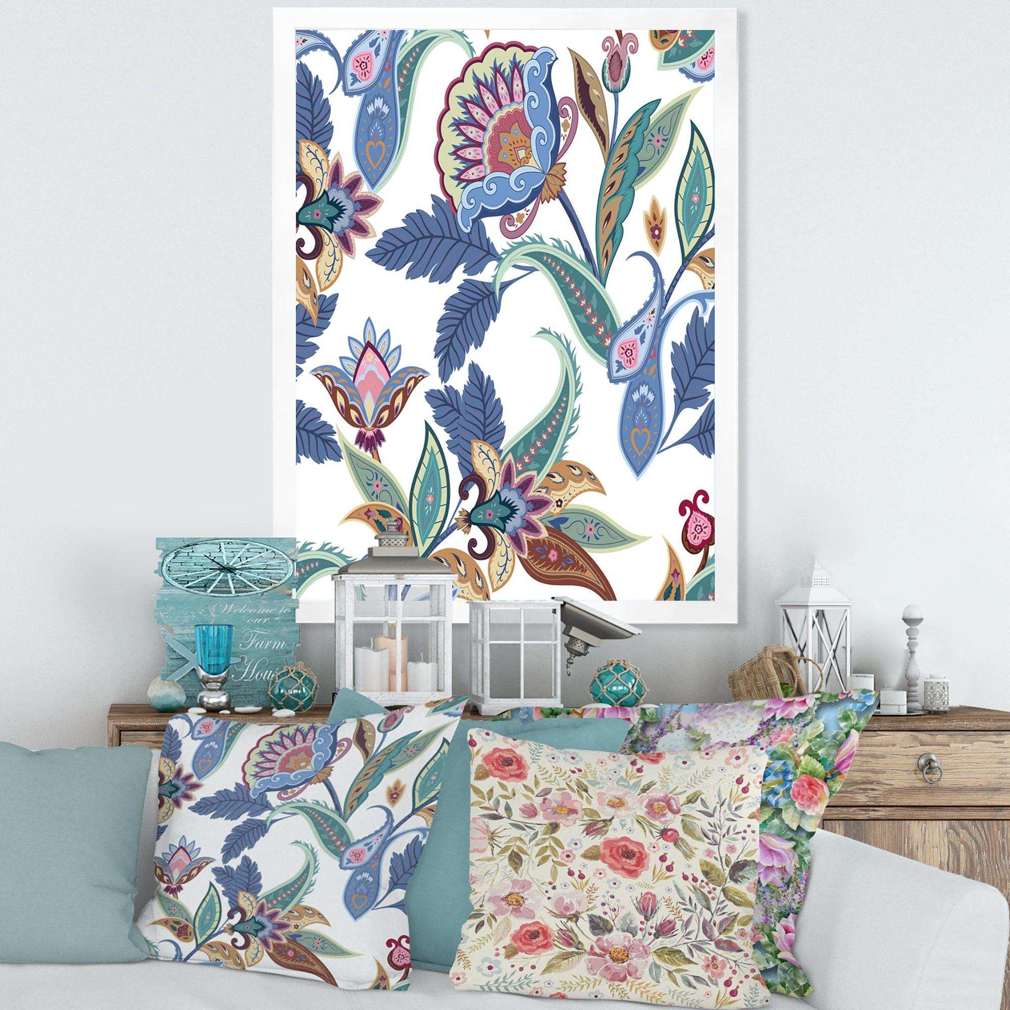 Fantasy Flowers Paisley Pattern