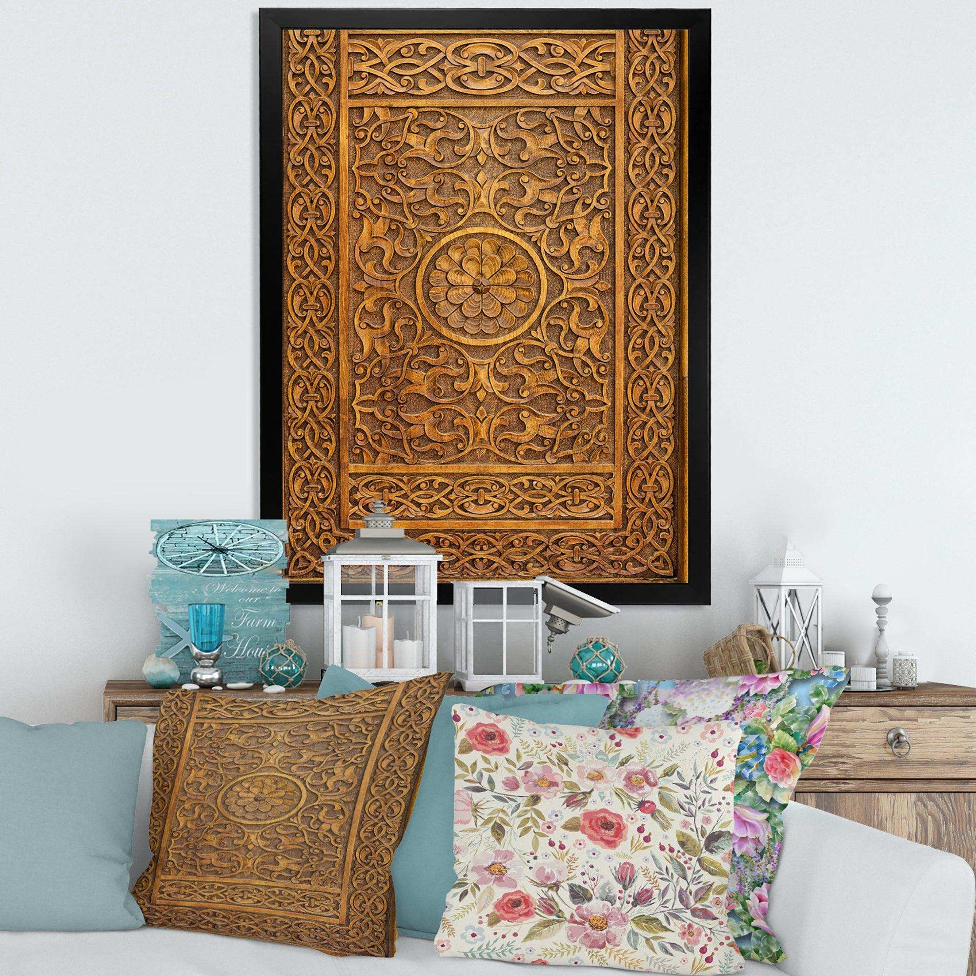 Old Carved Wooden Door