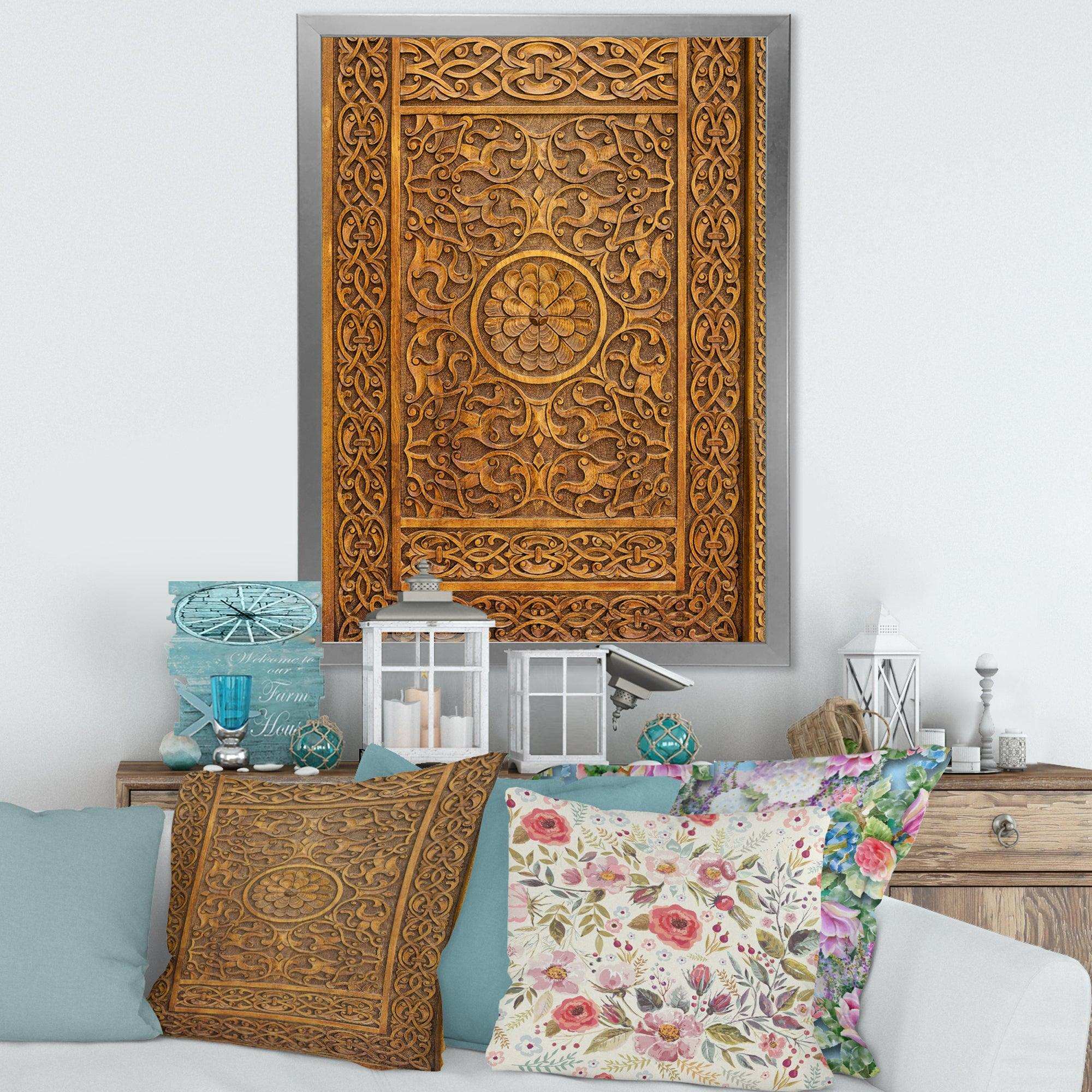 Old Carved Wooden Door